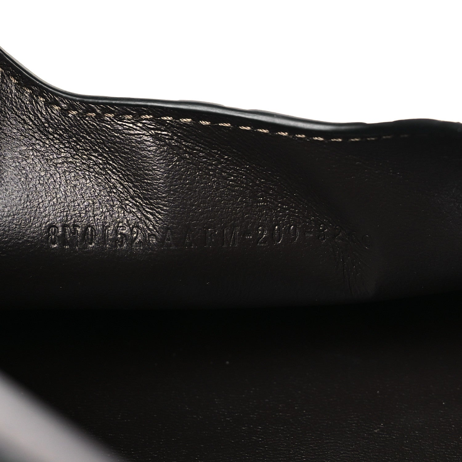 Fendi Vitello Soft F is Fendi Bi-Color FF 1974 Embossed Envelope Pouch Maya Black 7 of 9