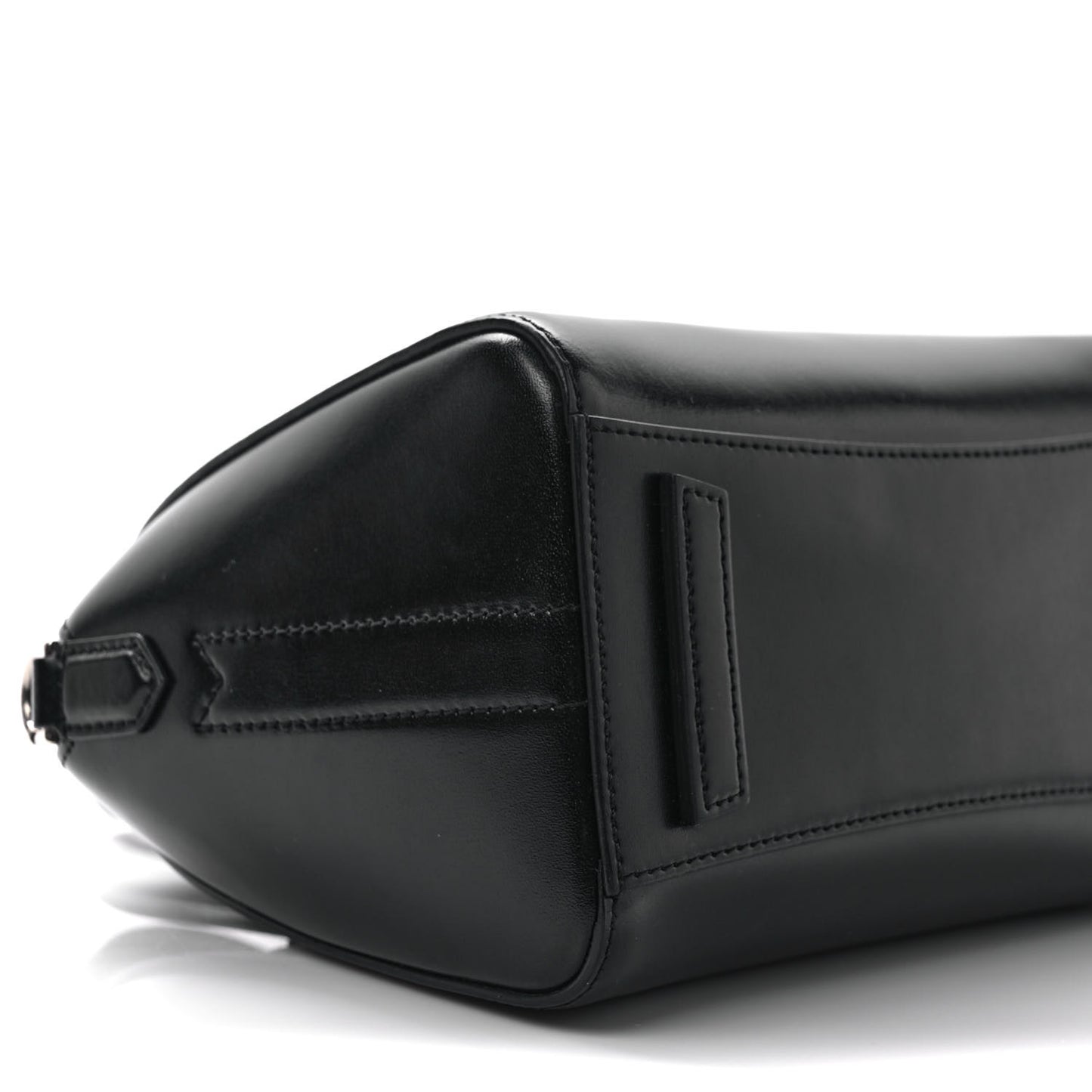 Shiny Lord Calfskin Mini Antigona Black