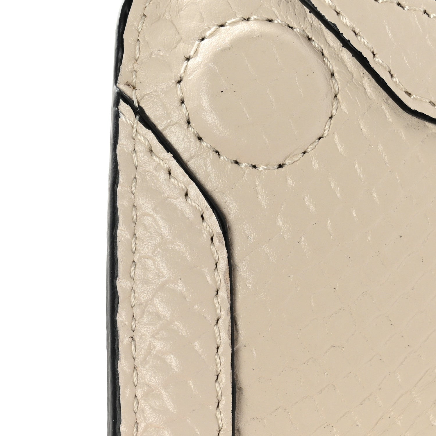 Alexander McQueen Calfksin Crocodile Embossed Manta Clutch White 9 of 10