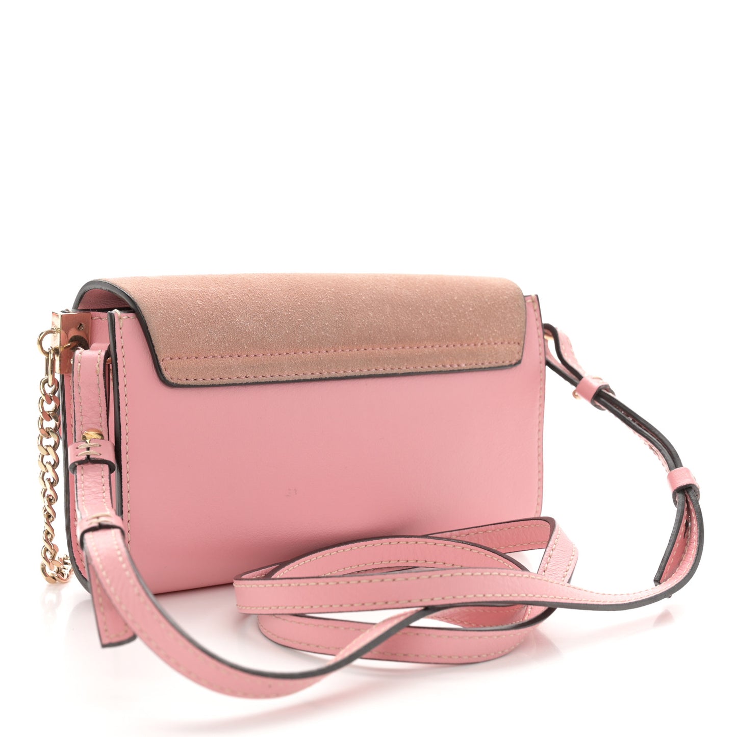 Calfskin Mini Faye Shoulder Bag Washed Pink