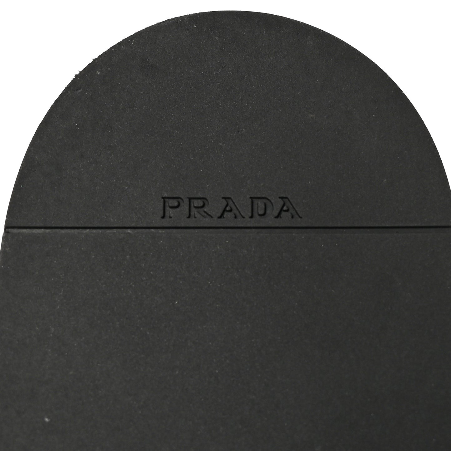 Brushed Calfskin Metal Triangle Logo 20mm Loafers 36.5 Black