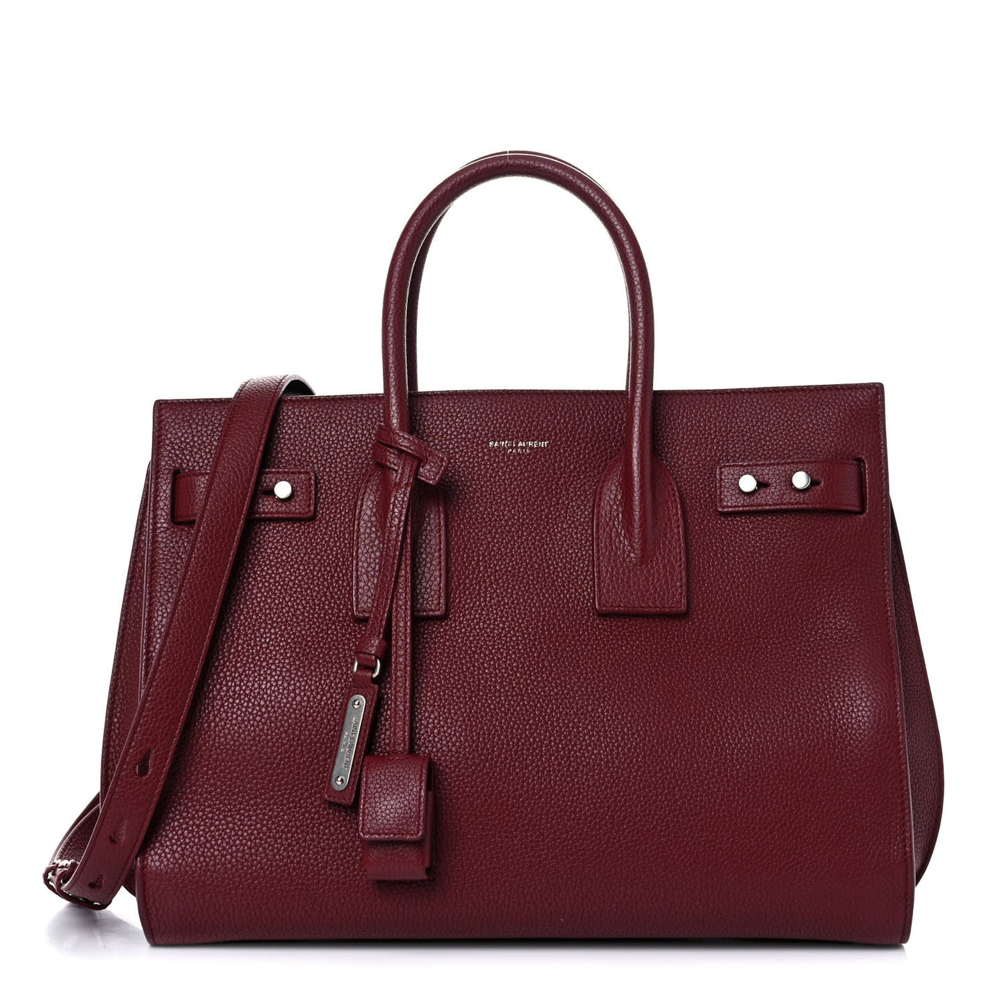 Grained Calfskin Small Supple Sac De Jour Dark Pallisandre