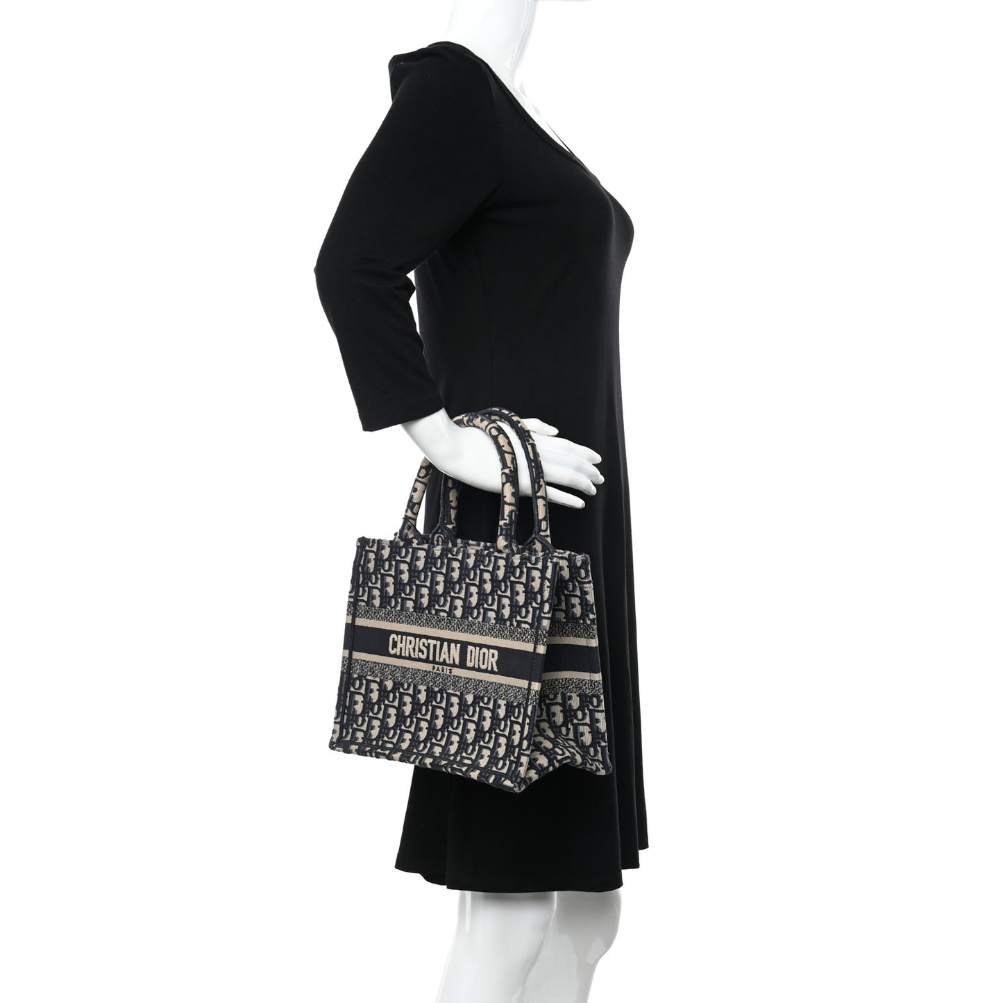 Oblique Small Book Tote Blue Multicolor