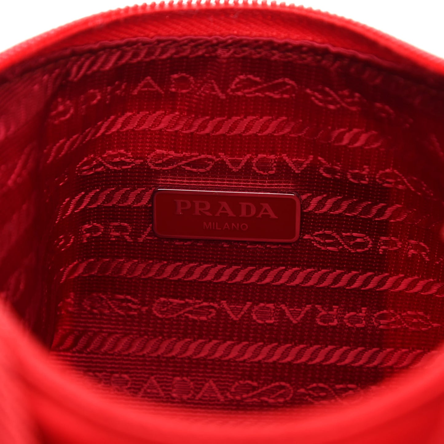 Tessuto Nylon Mini Re-Edition 2000 Bag Rosso