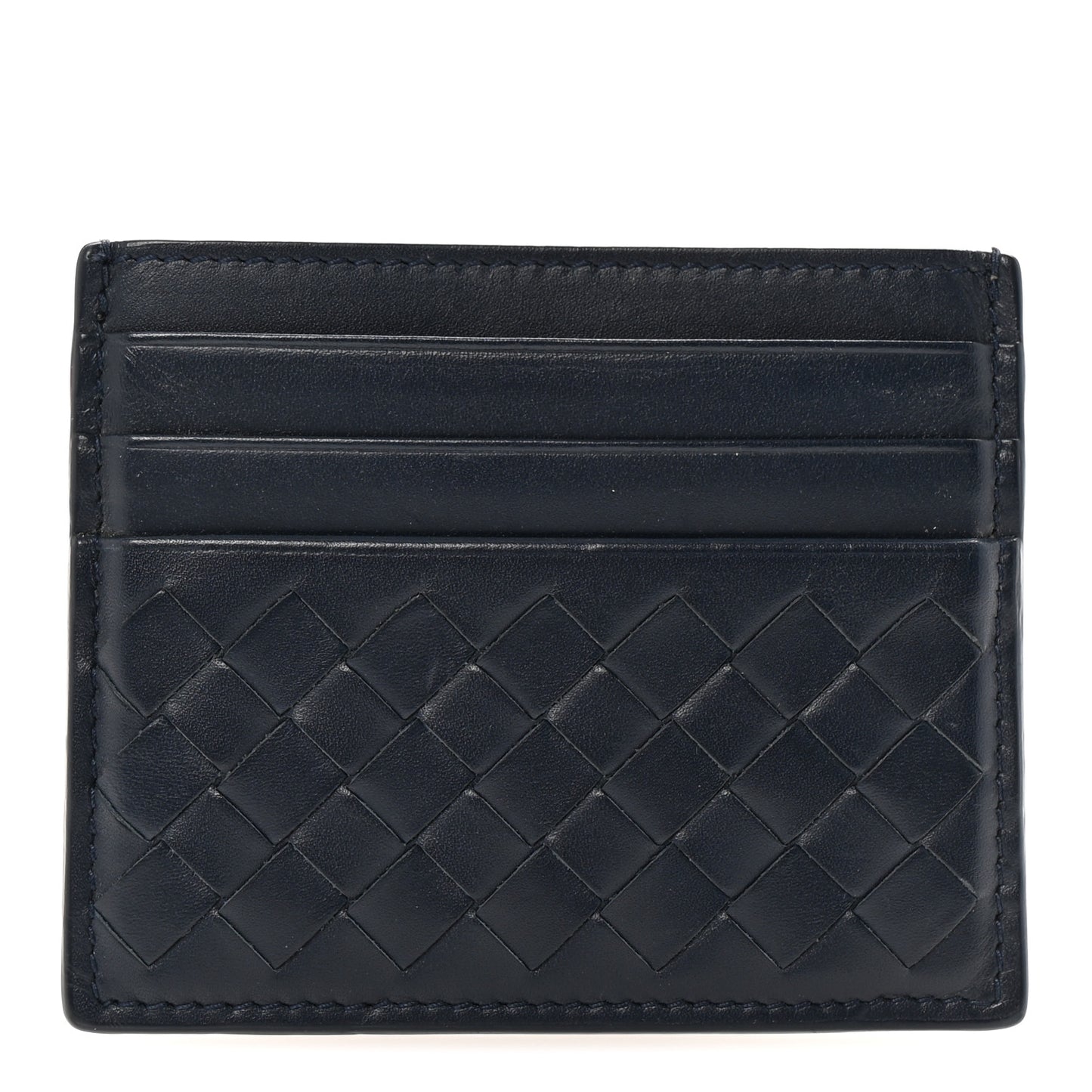 Nappa Intrecciato VN Card Case Denim