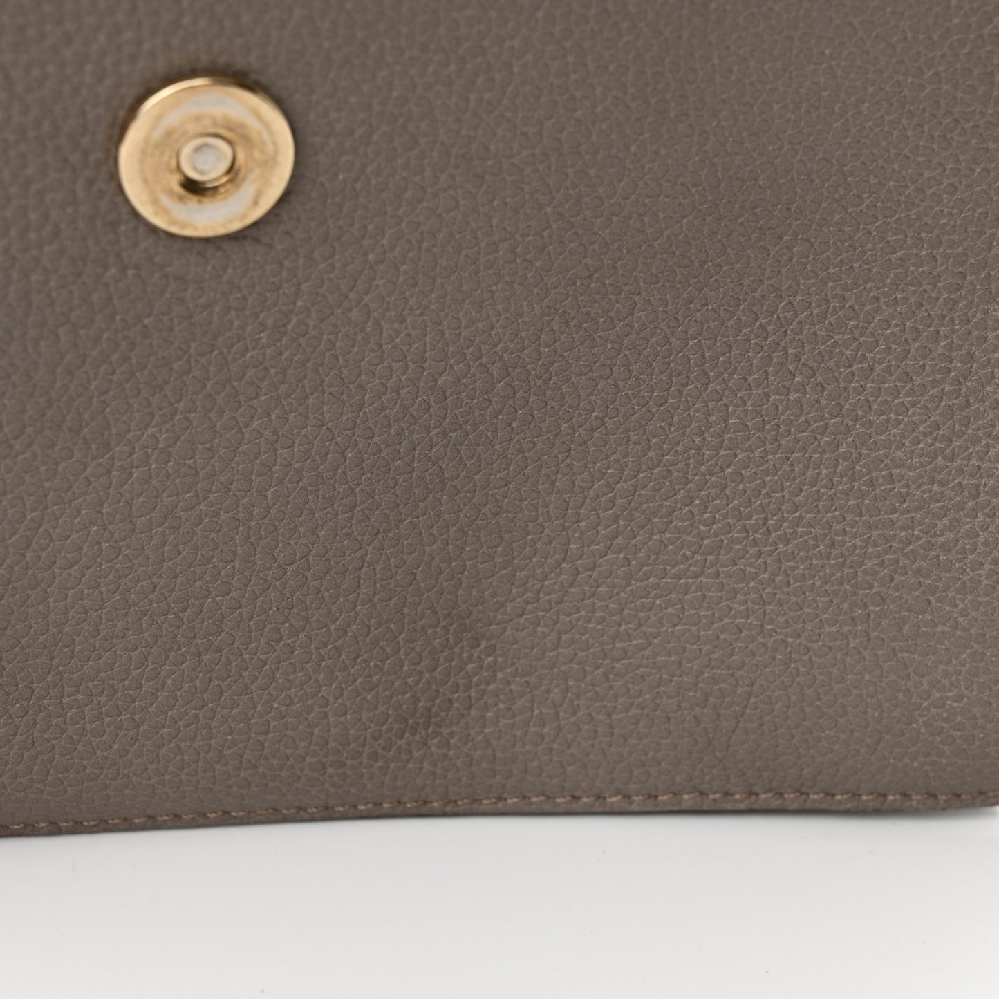 Grained Calfskin Lambskin Small Faye Shoulder Bag Motty Grey