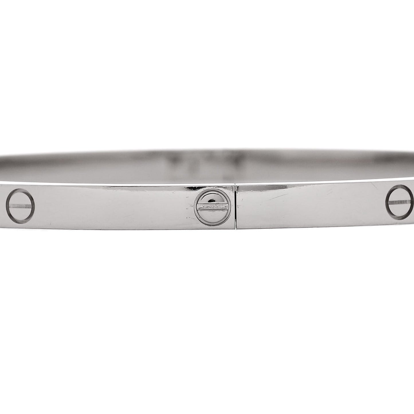 18K White Gold Small LOVE Bracelet 19