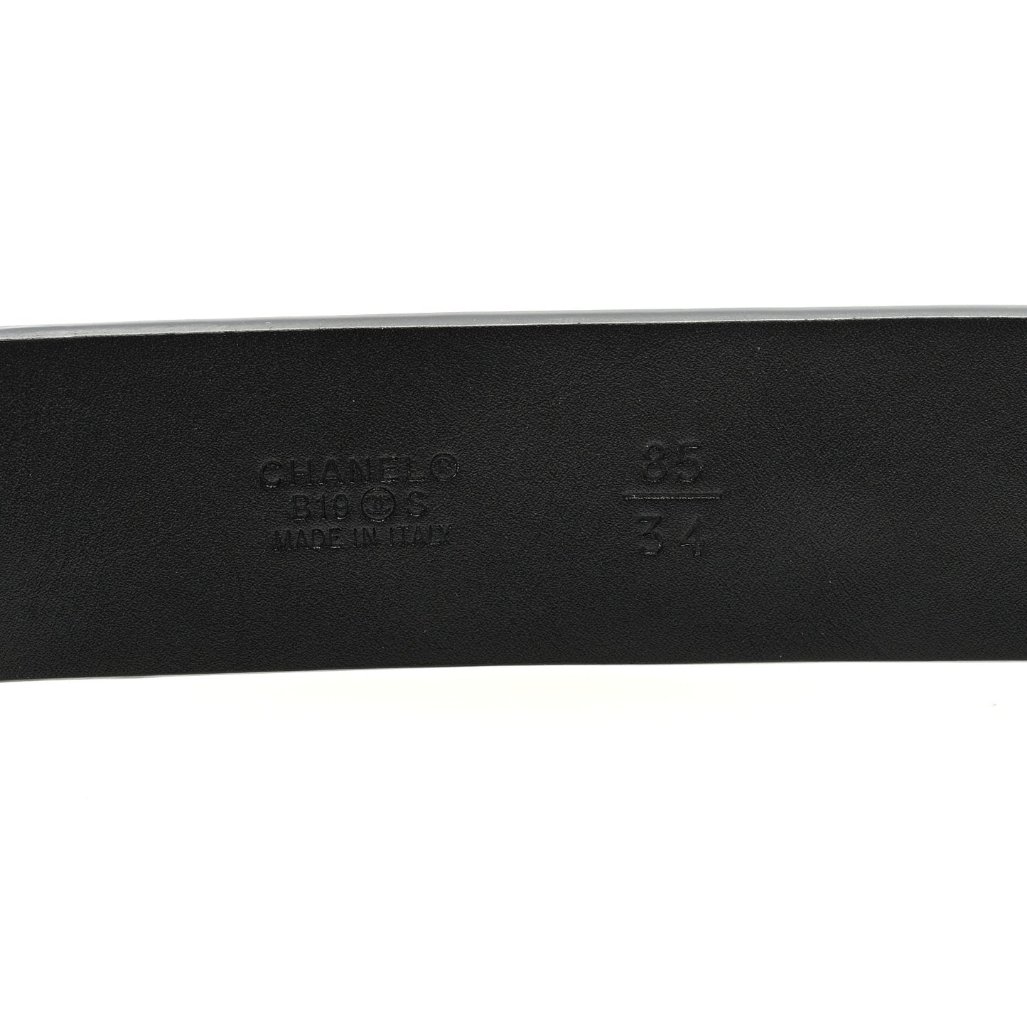 Lambskin Crystal Logo Belt 85 34 Black