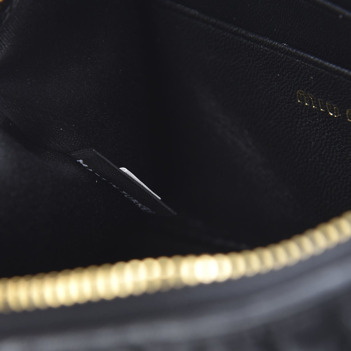 Nappa Matelasse Lux Pouch Nero Black