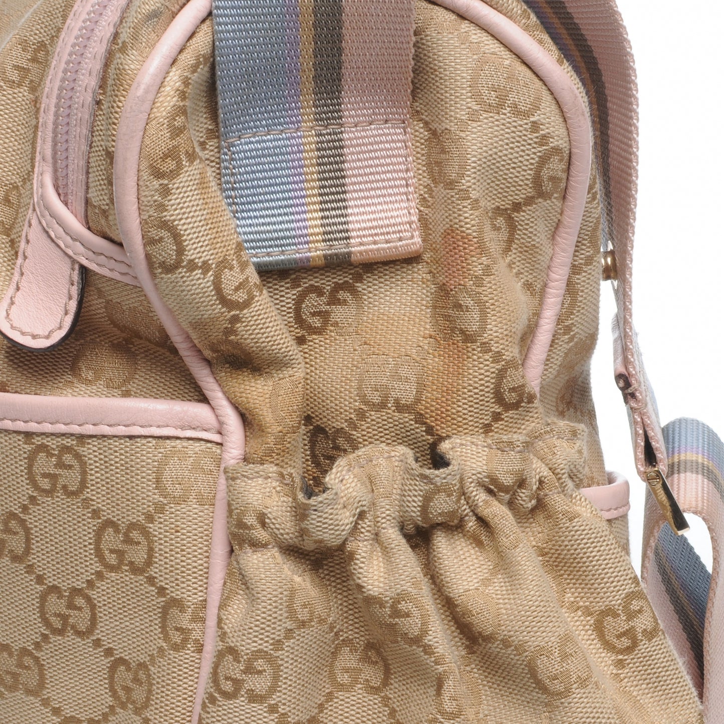 Monogram Diaper Bag Pink