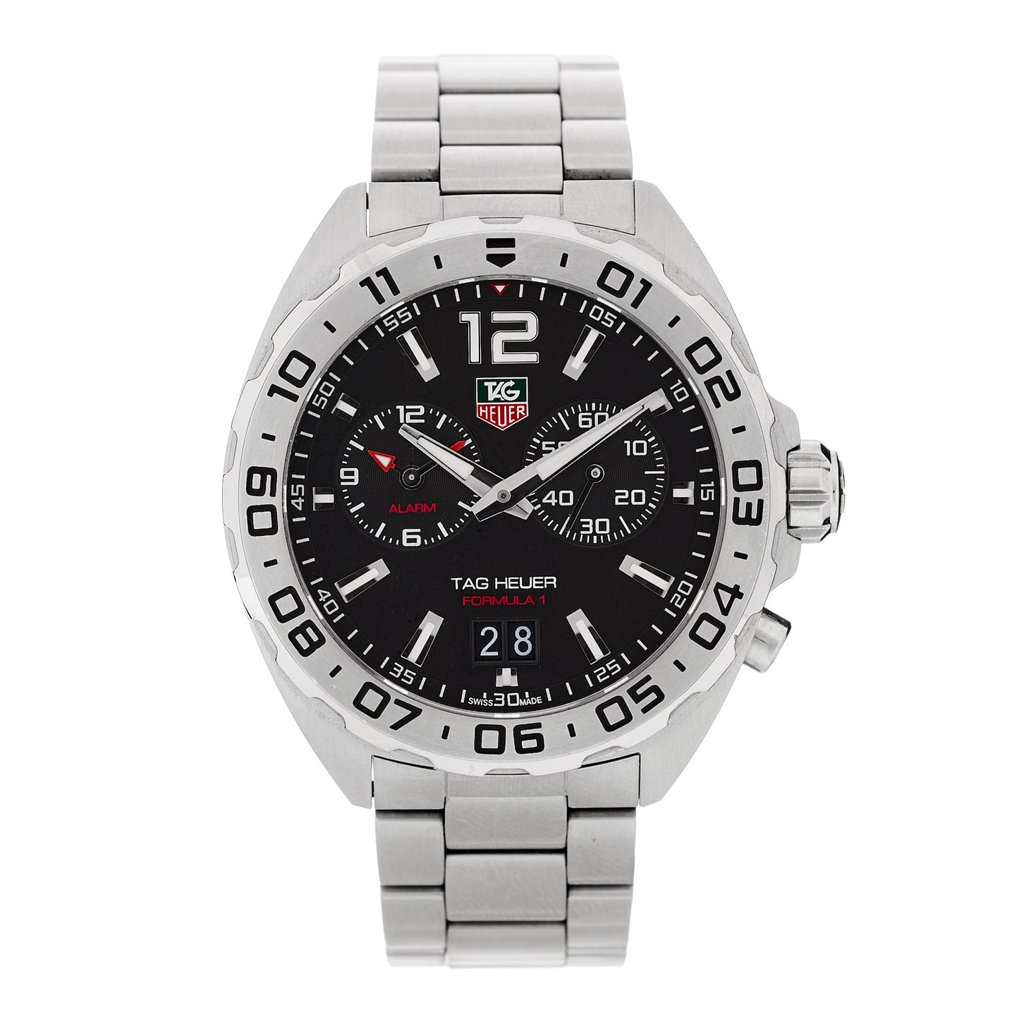 Stainless Steel 41mm Formula 1 Quartz Watch Black WAZ111A