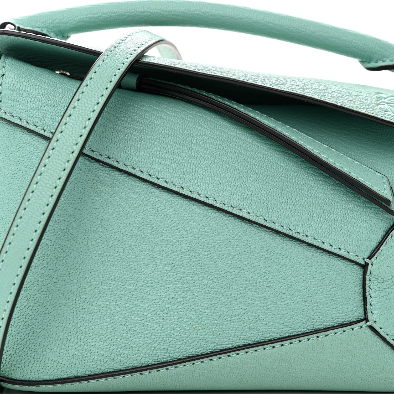 Loewe Calfskin Mini Puzzle Edge Bag Fresh Mint 7 of 9