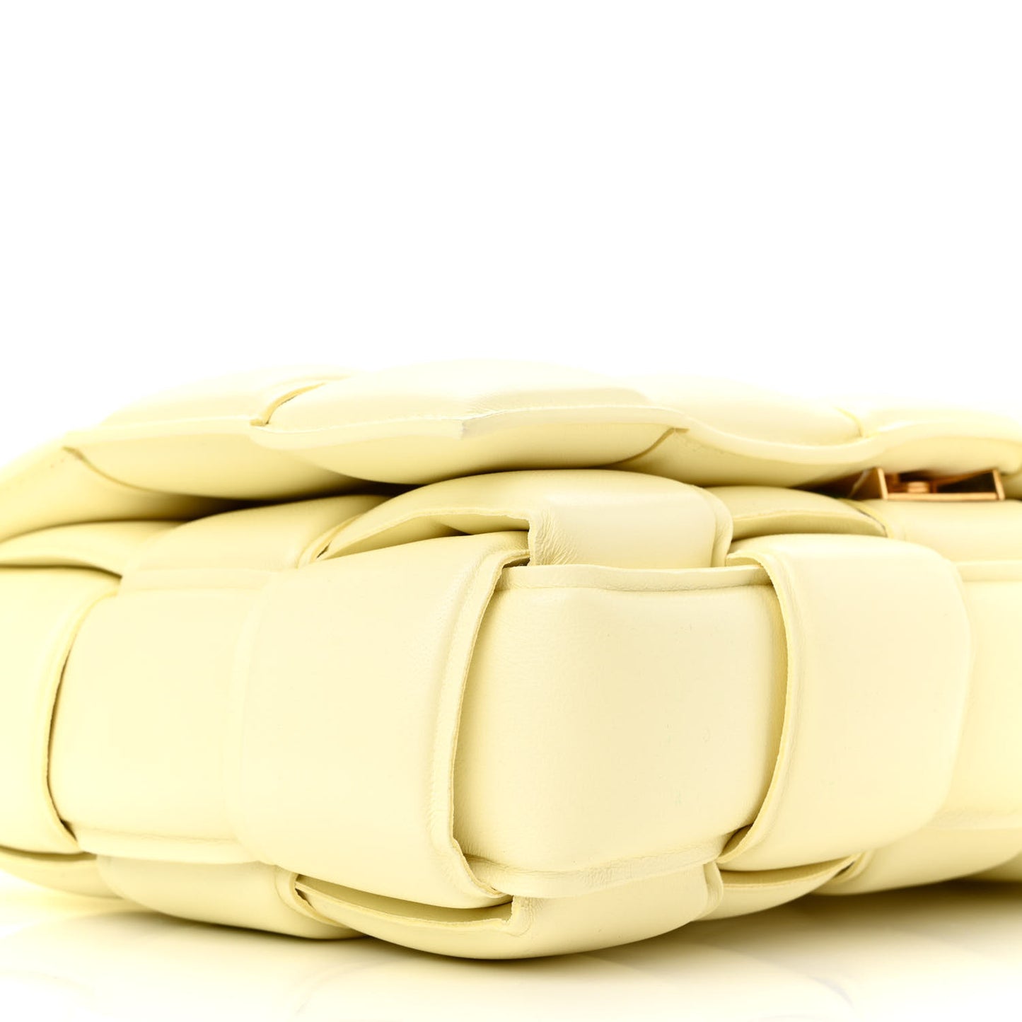 Nappa Maxi Intreccio Padded Cassette Crossbody Bag Zest