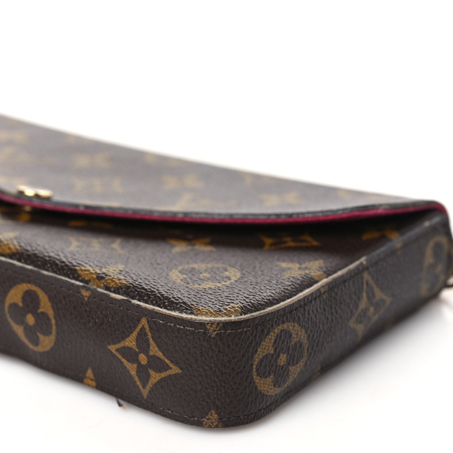 Louis Vuitton Monogram Pochette Felicie Chain Wallet Fuchsia 9 of 13