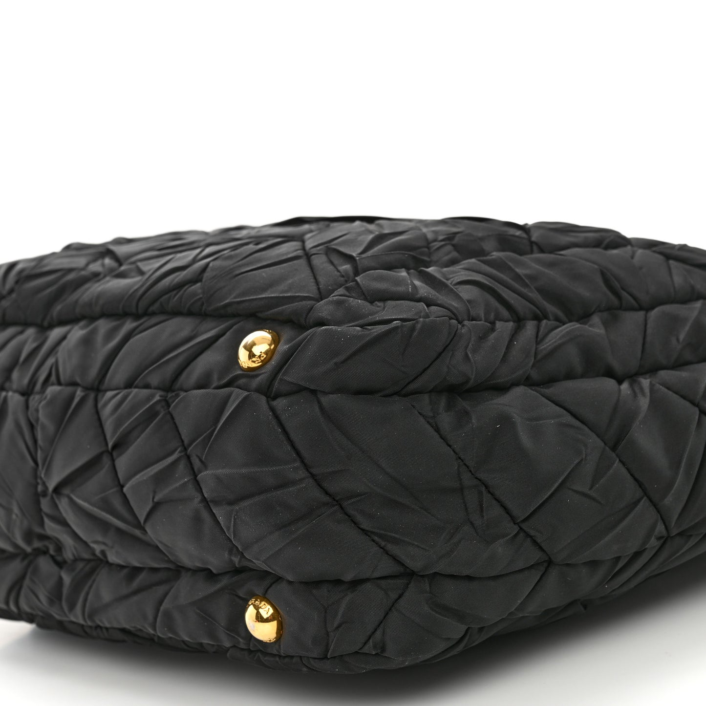 Tessuto Nylon Gaufre Tote Black