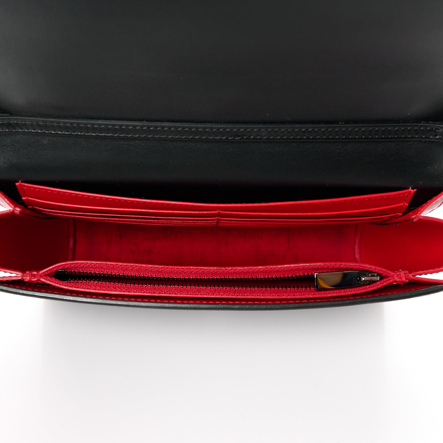Calfskin Spikes Loubinthesky Paloma Clutch Black