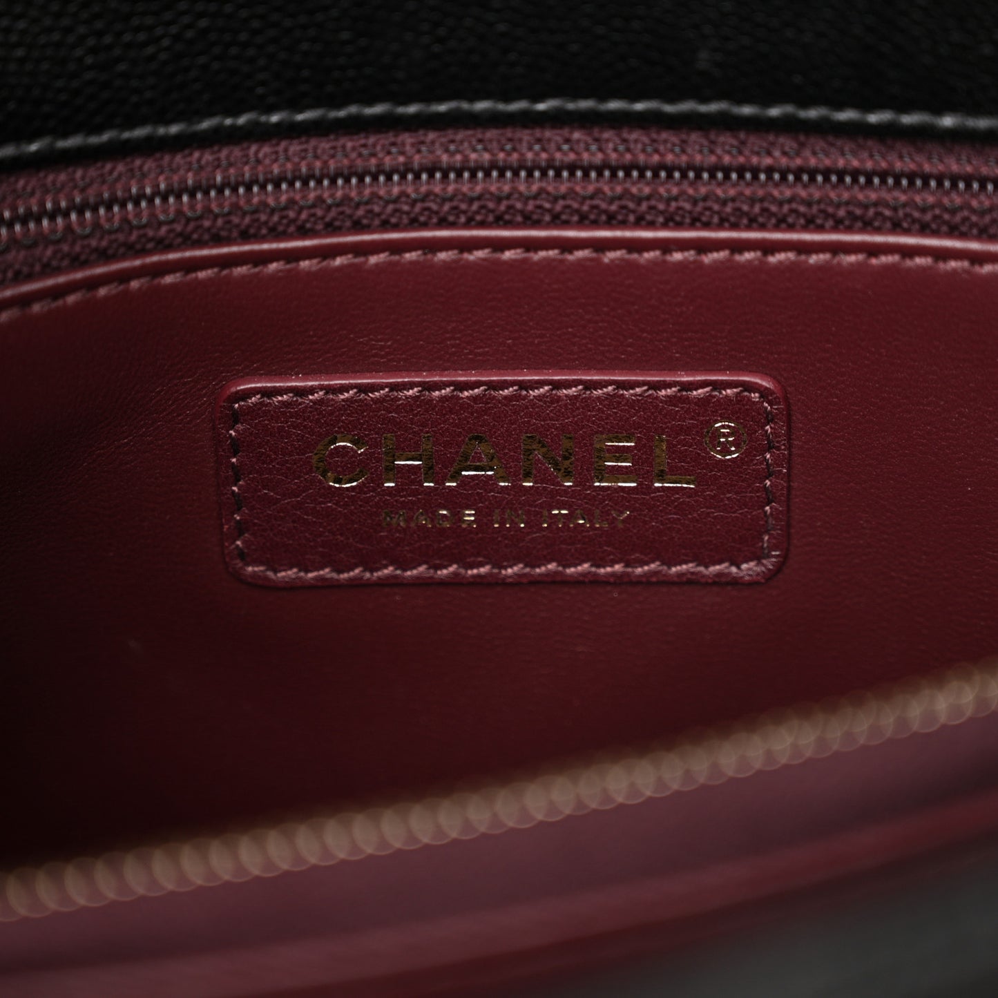Caviar Quilted Small Coco Handle Flap Black