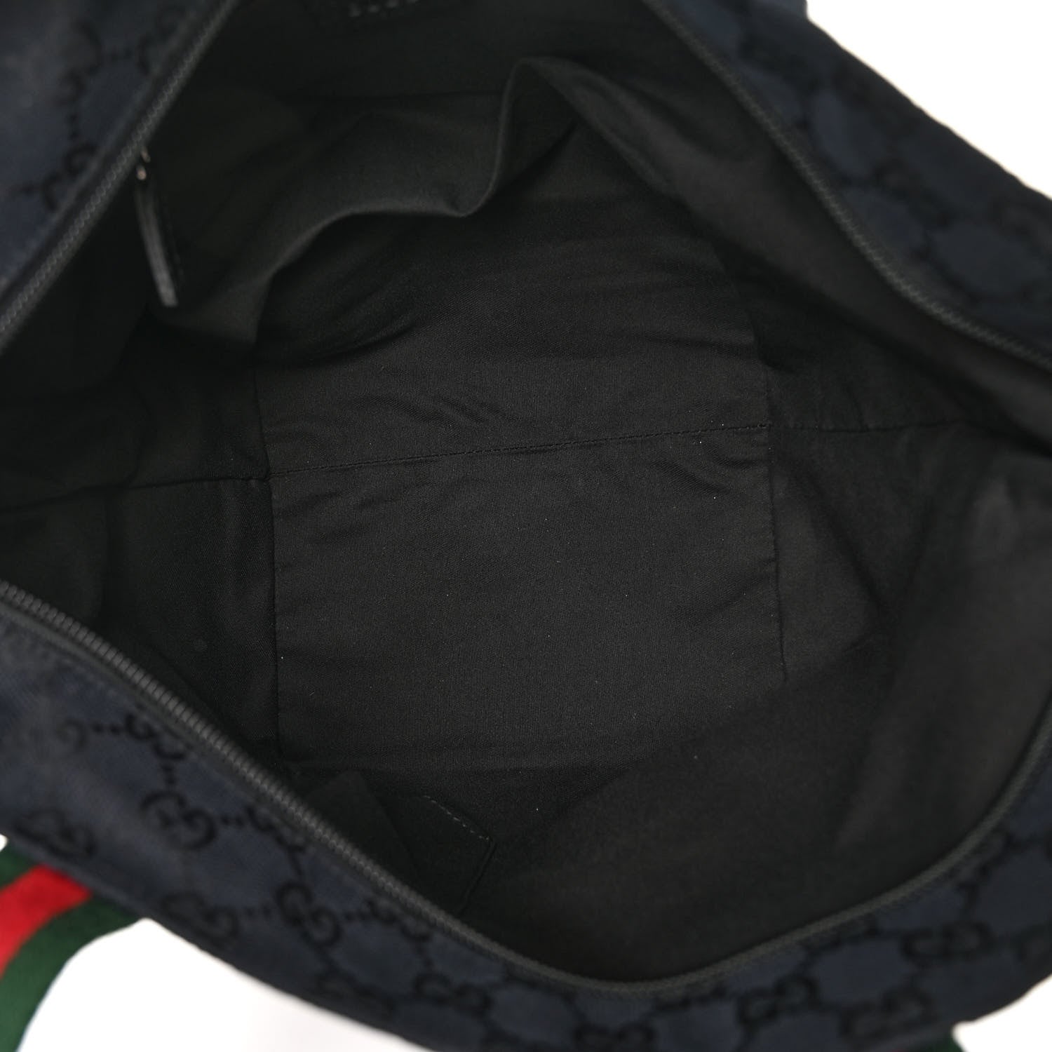 Gucci GG Monogram Small Web Handle Bucket Tote Black 5 of 10