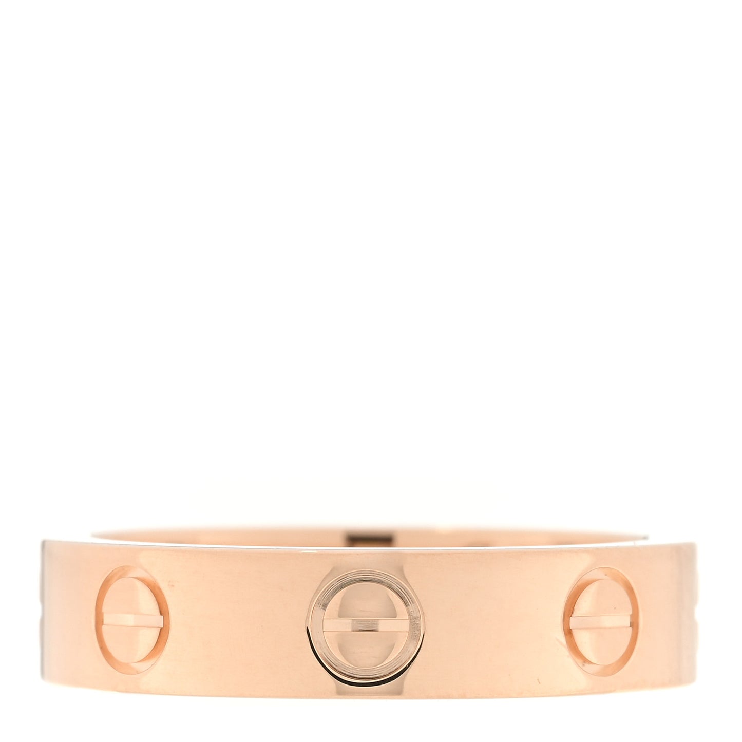 18K Pink Gold Diamond 4mm LOVE Wedding Band Ring 47 4