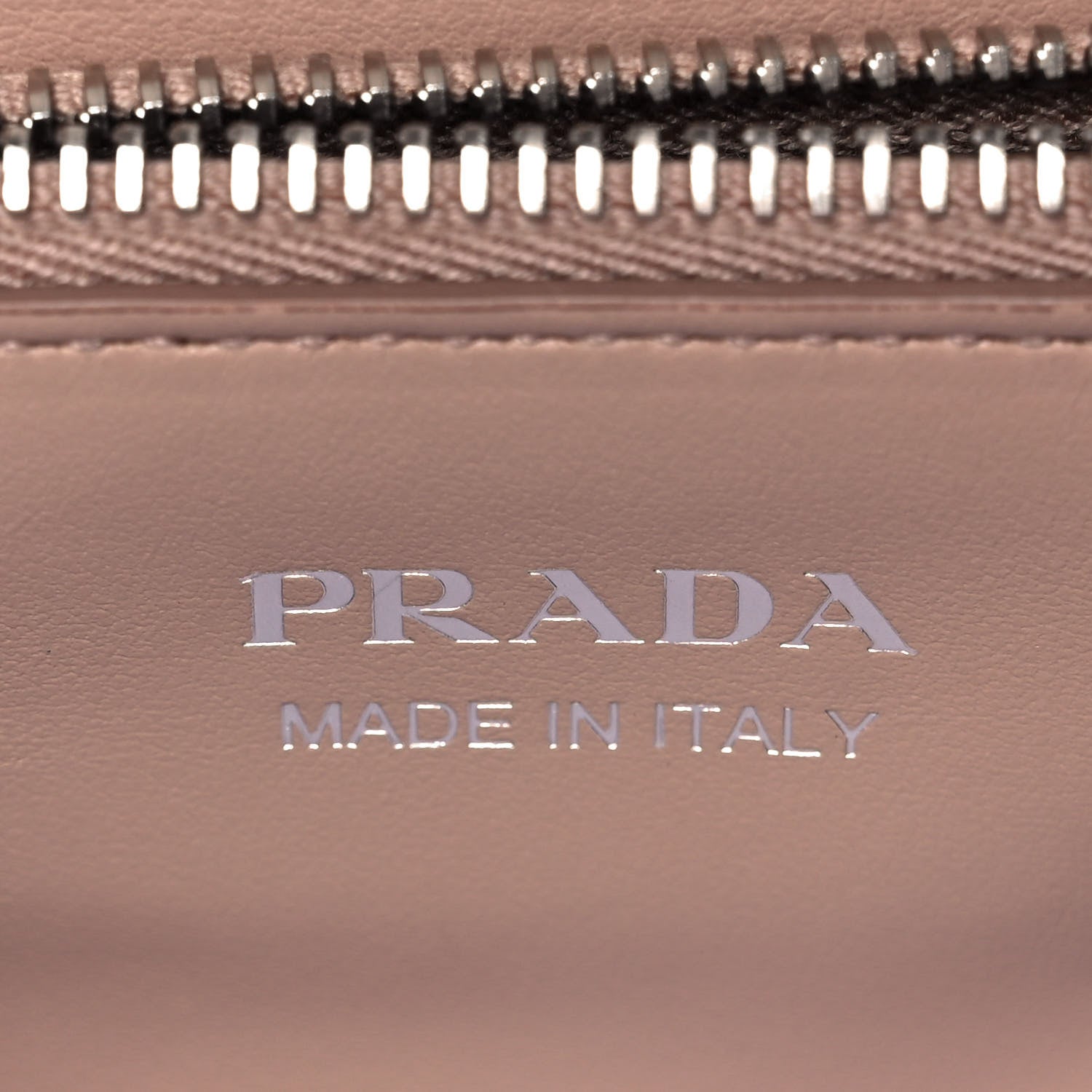 Prada Soft Calfskin Impunture Diagramme Tote Cipria 6 of 8