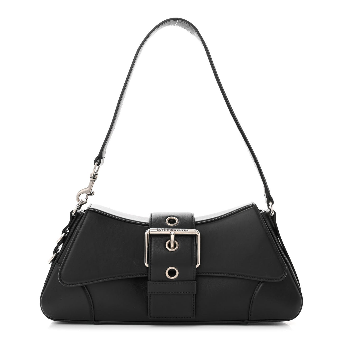 Smooth Calfskin Medium Lindsay Shoulder Bag Black