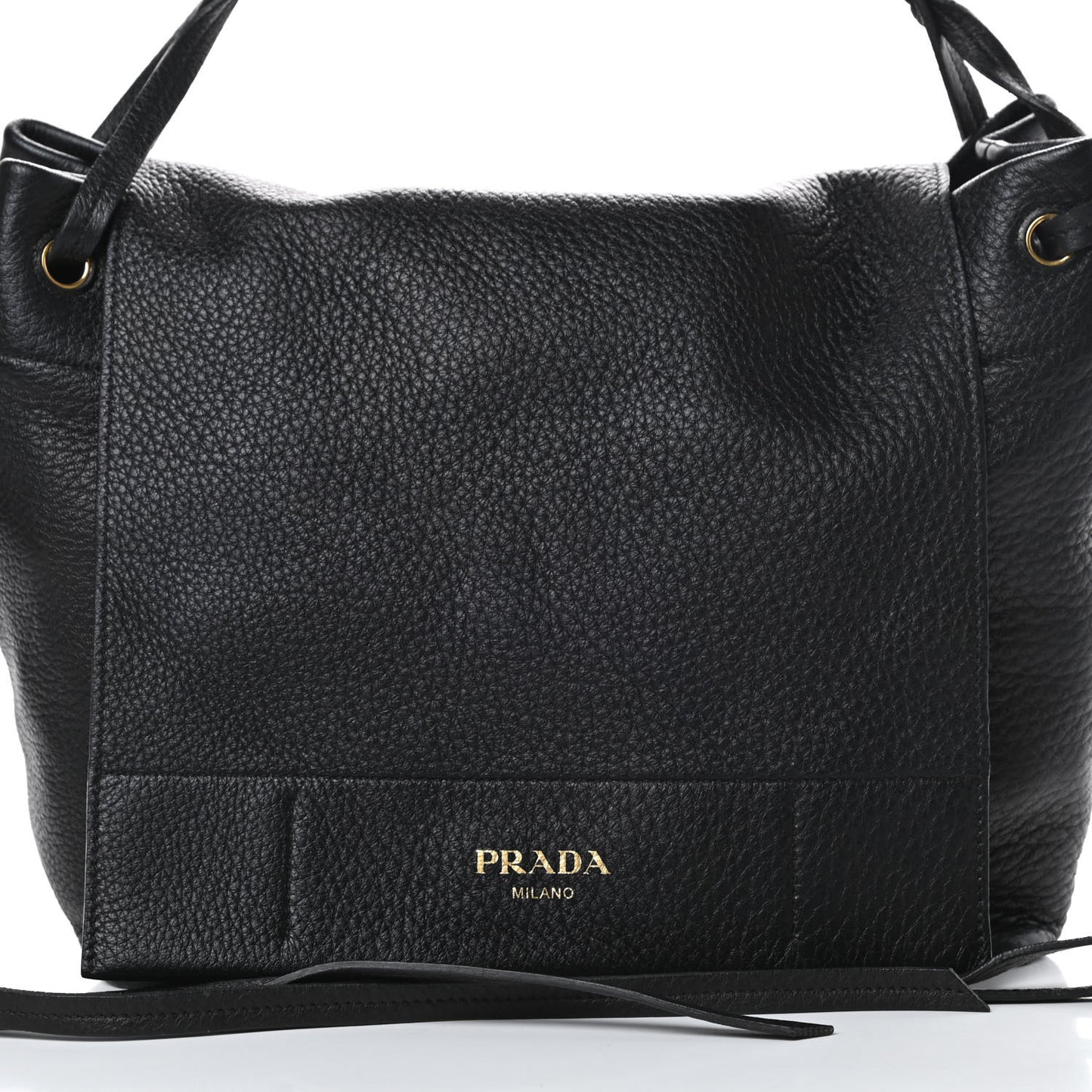 Cervo Flap Shoulder Bag Black