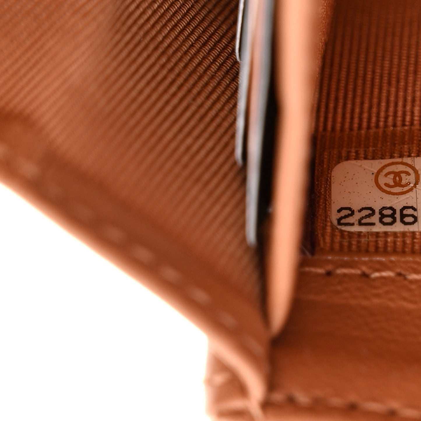 Lambskin Quilted Large Gusset Flap Wallet Brown
