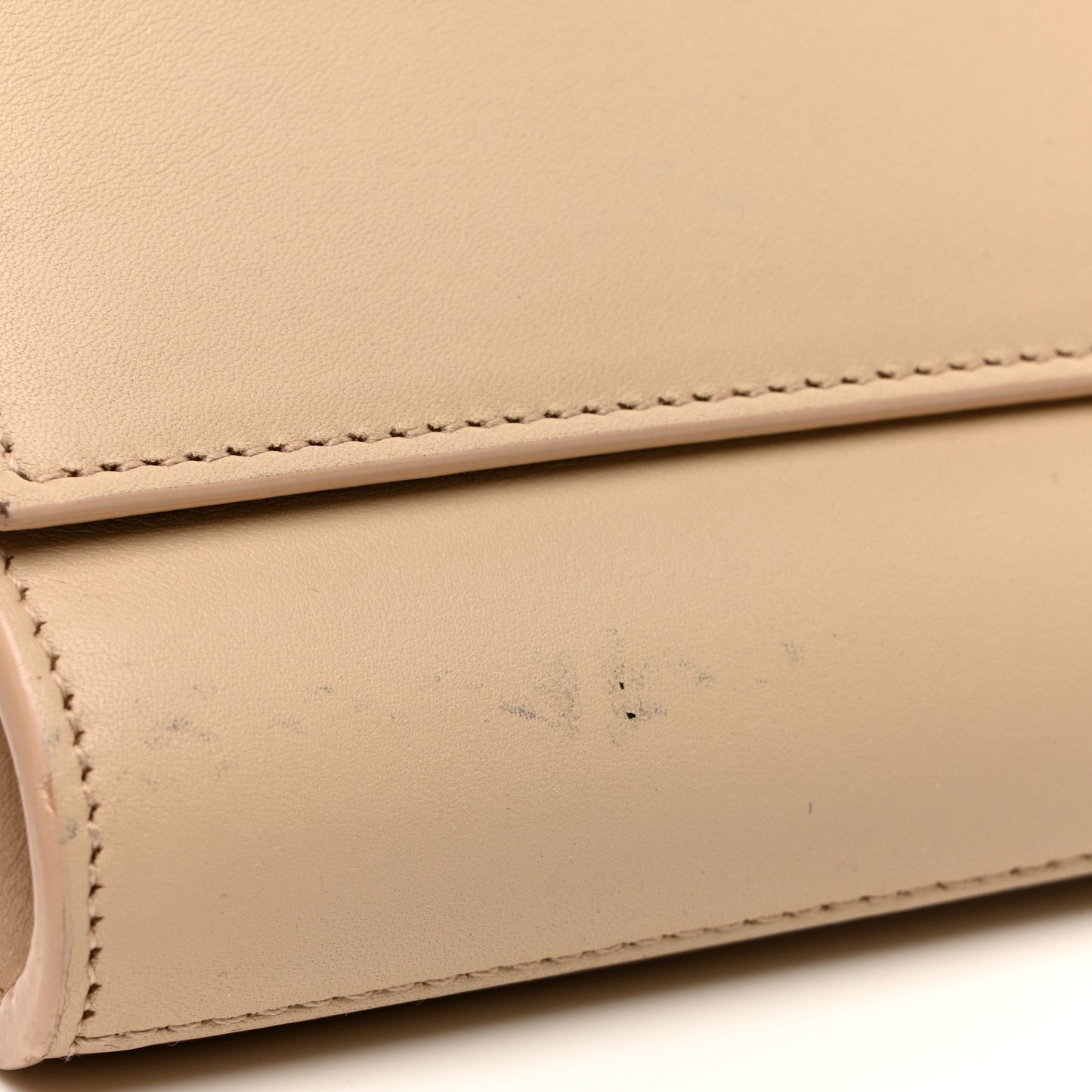Calfskin Classic Y Ligne Clutch Light Beige