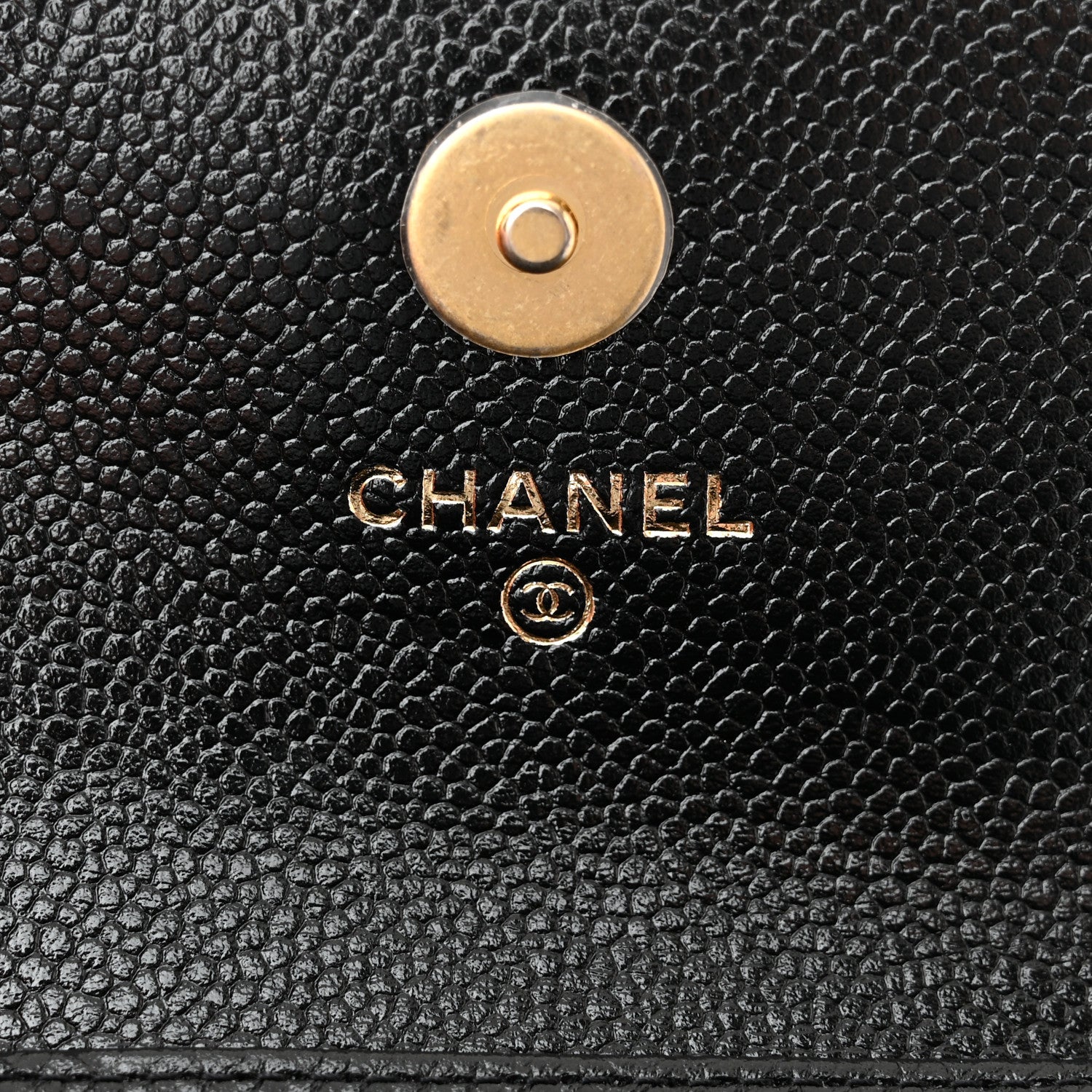 Chanel Caviar Quilted Boy Card Holder On Chain Black 6 of 11