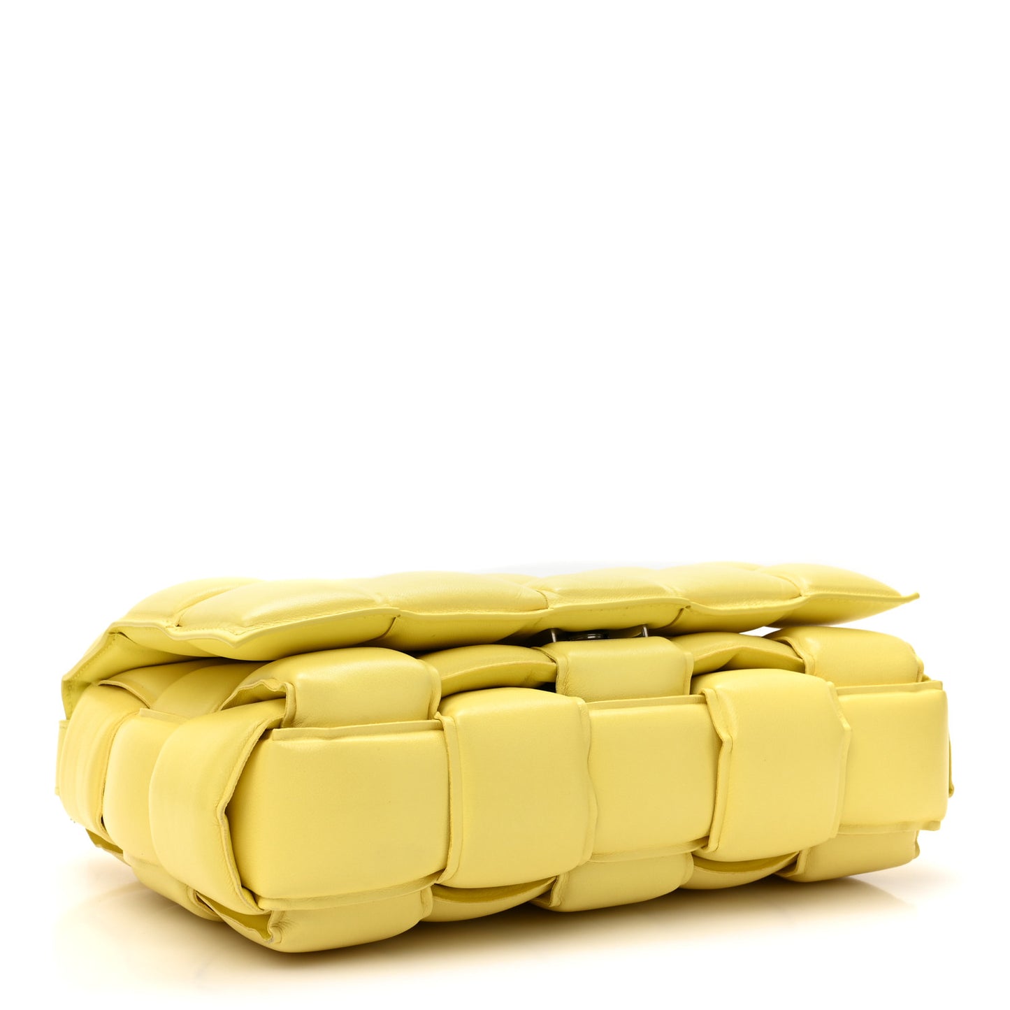 Nappa Maxi Intreccio Padded Cassette Crossbody Bag Sherbet