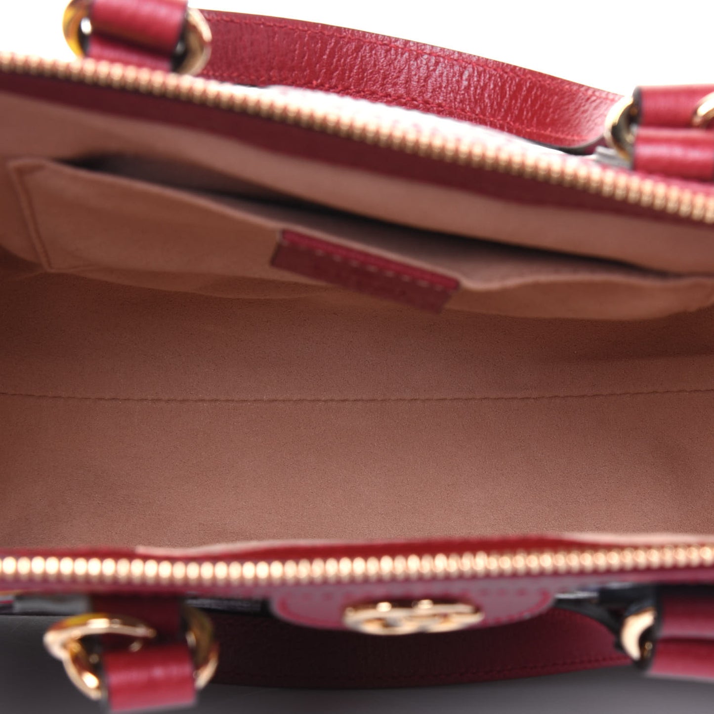 GG Supreme Monogram Flora Web Small Ophidia Tote Bag Red