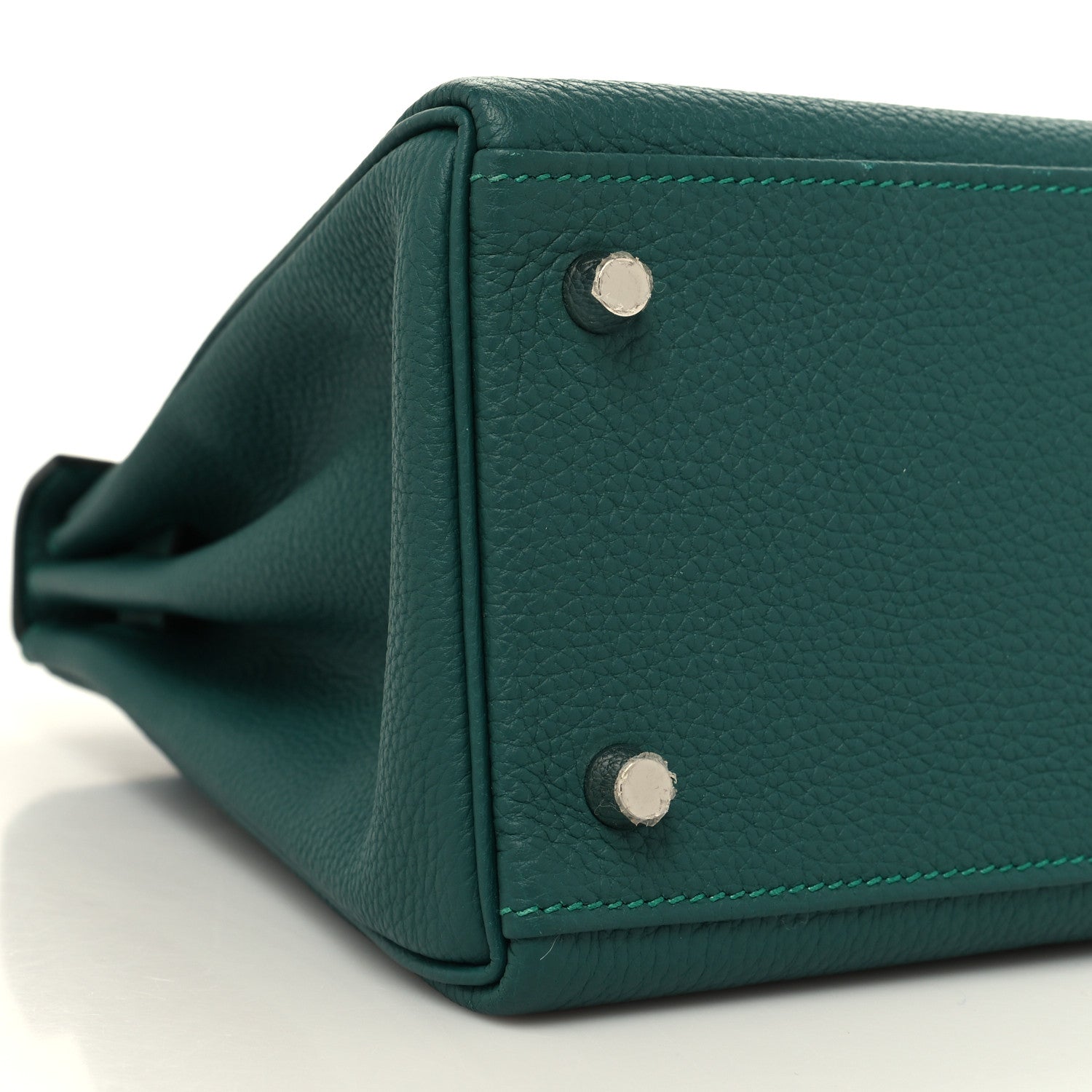 Hermes Togo Evercolor Box Kelly Retourne 28 Malachite Bleu Zanzibar Black 9 of 12