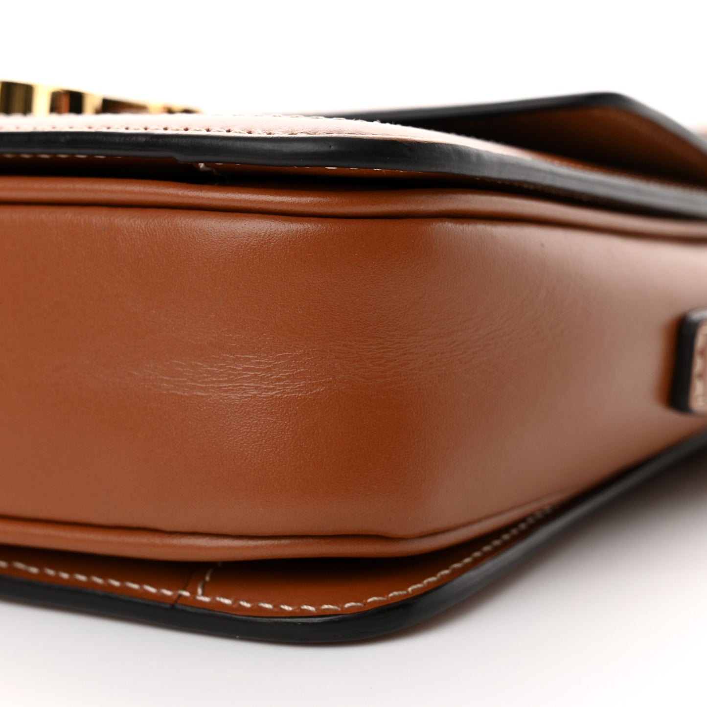 Calfskin Triomphe Canvas Teen Triomphe Bag Tan