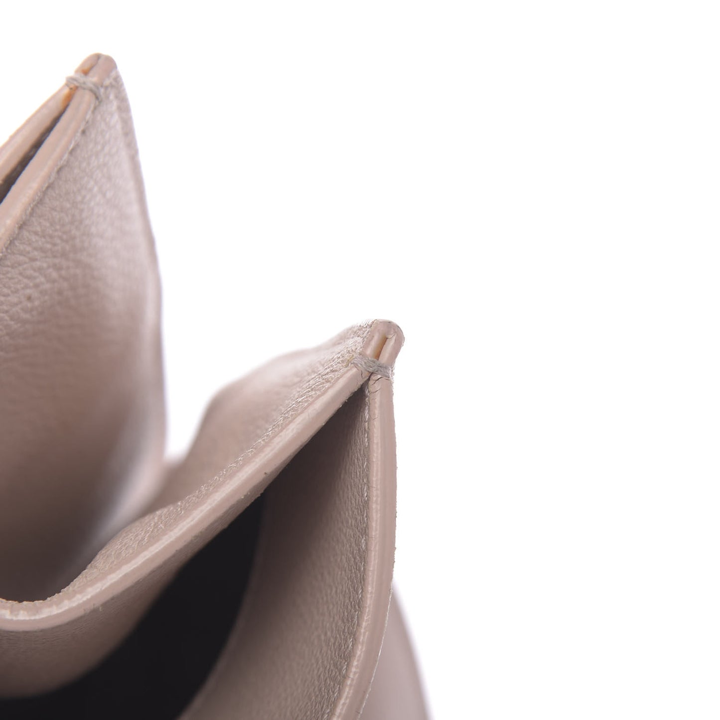 Grained Calfskin Gold Metallic Edge Hardware Papier A4 Tote Rose Poudre
