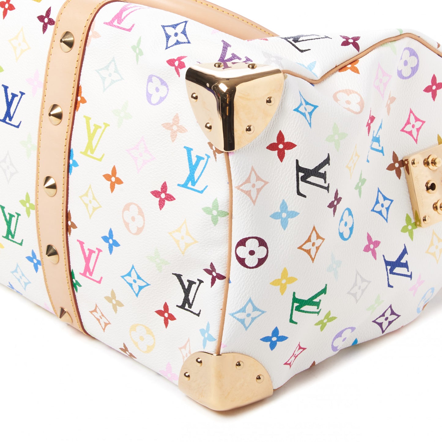 Monogram Multicolor Keepall 45 White