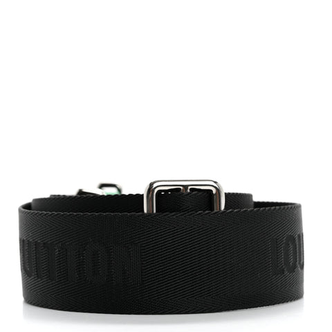 Nylon Alpha Messenger Strap Black Cactus Green