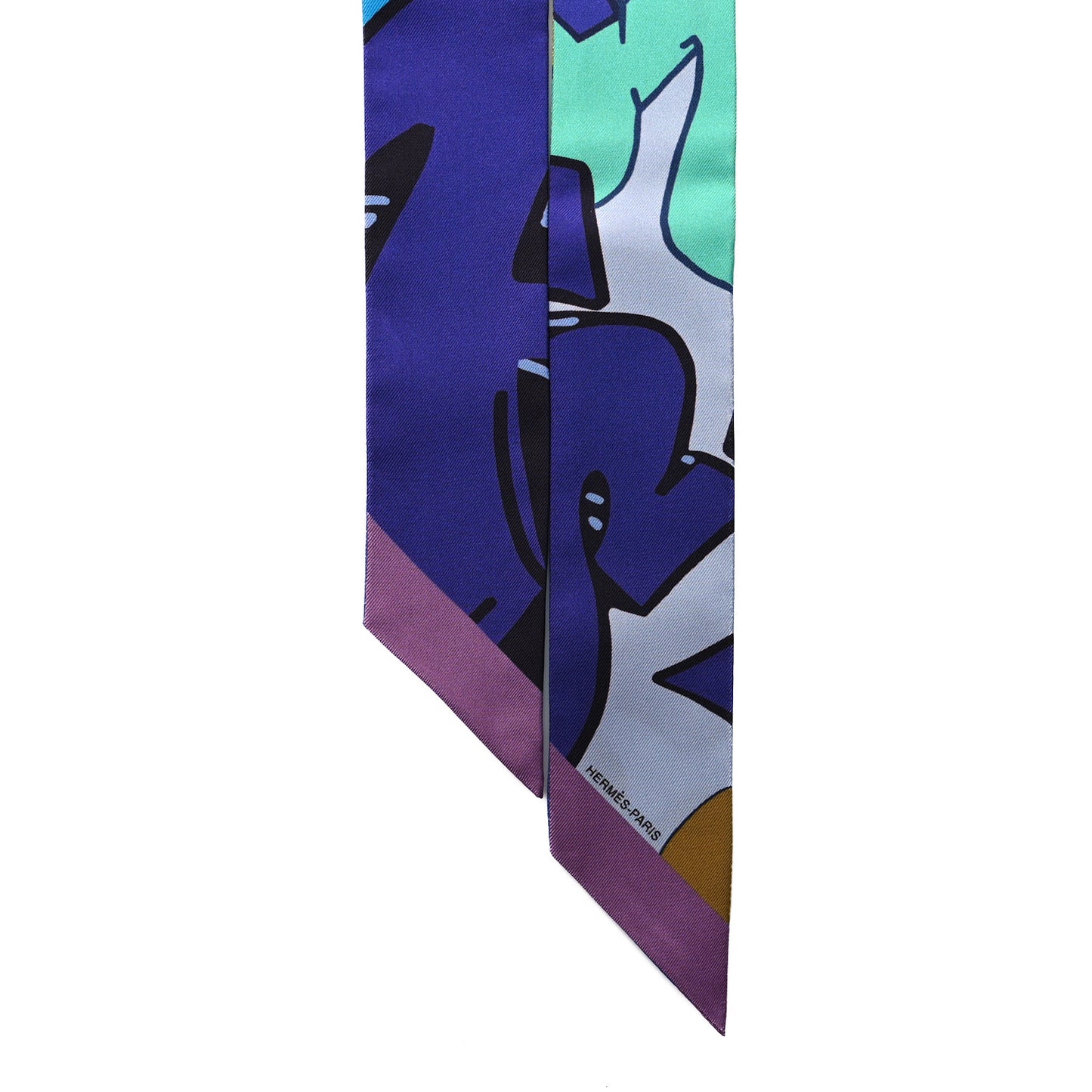 Silk Graff Twilly Boise De Rose Bleu