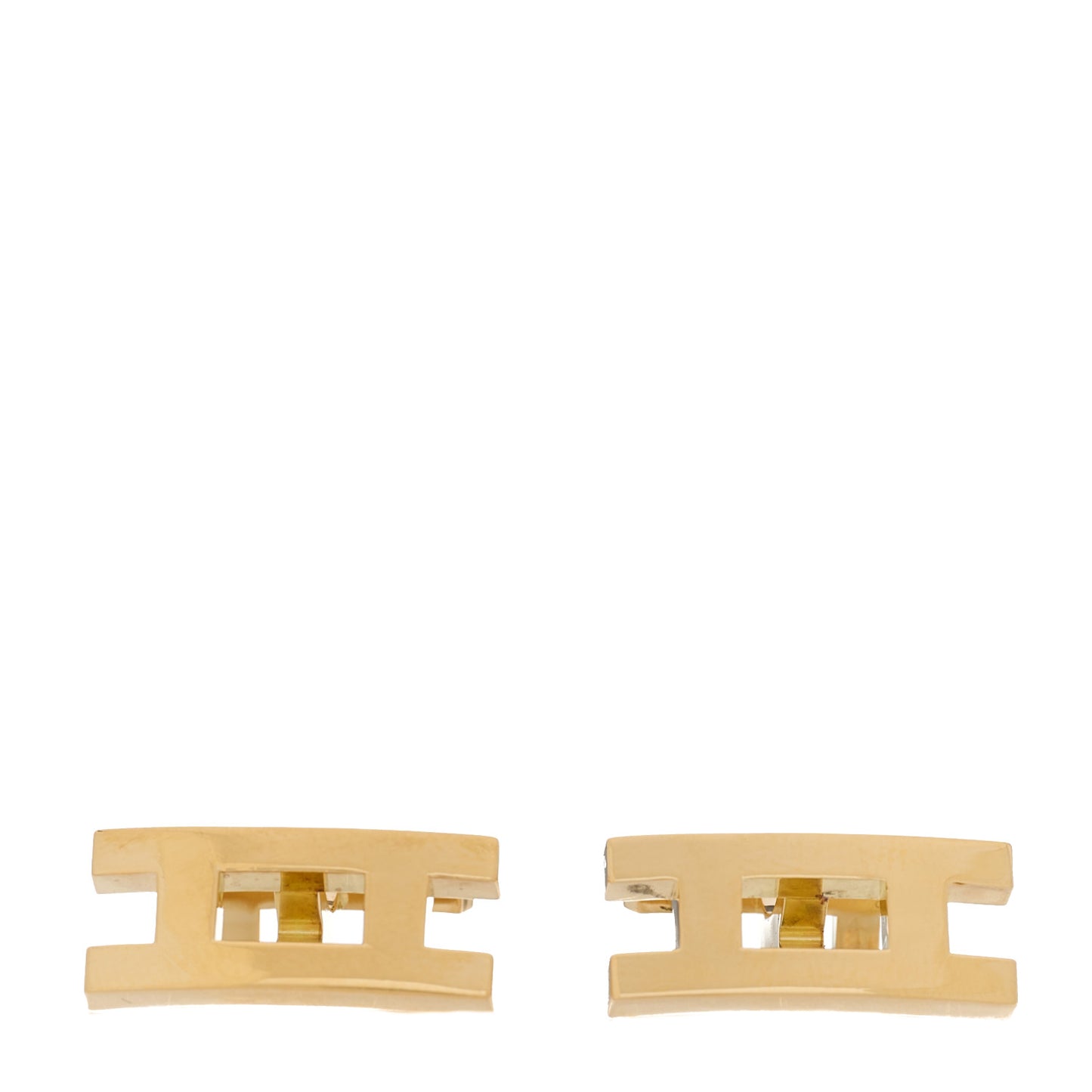 18K Yellow Gold H Cufflinks