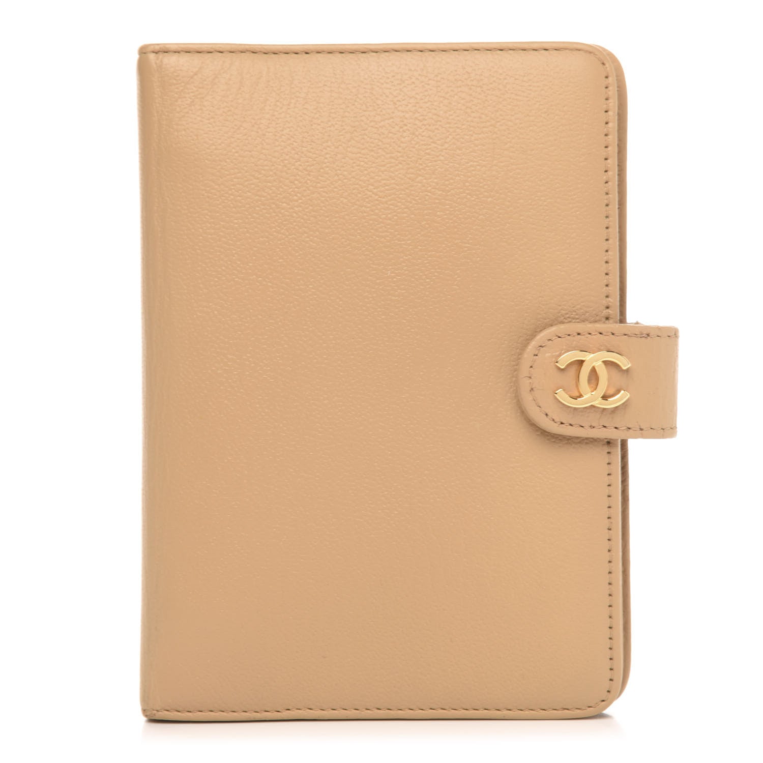 Chanel Goatskin Small Ring Agenda Planner Beige 1 of 9