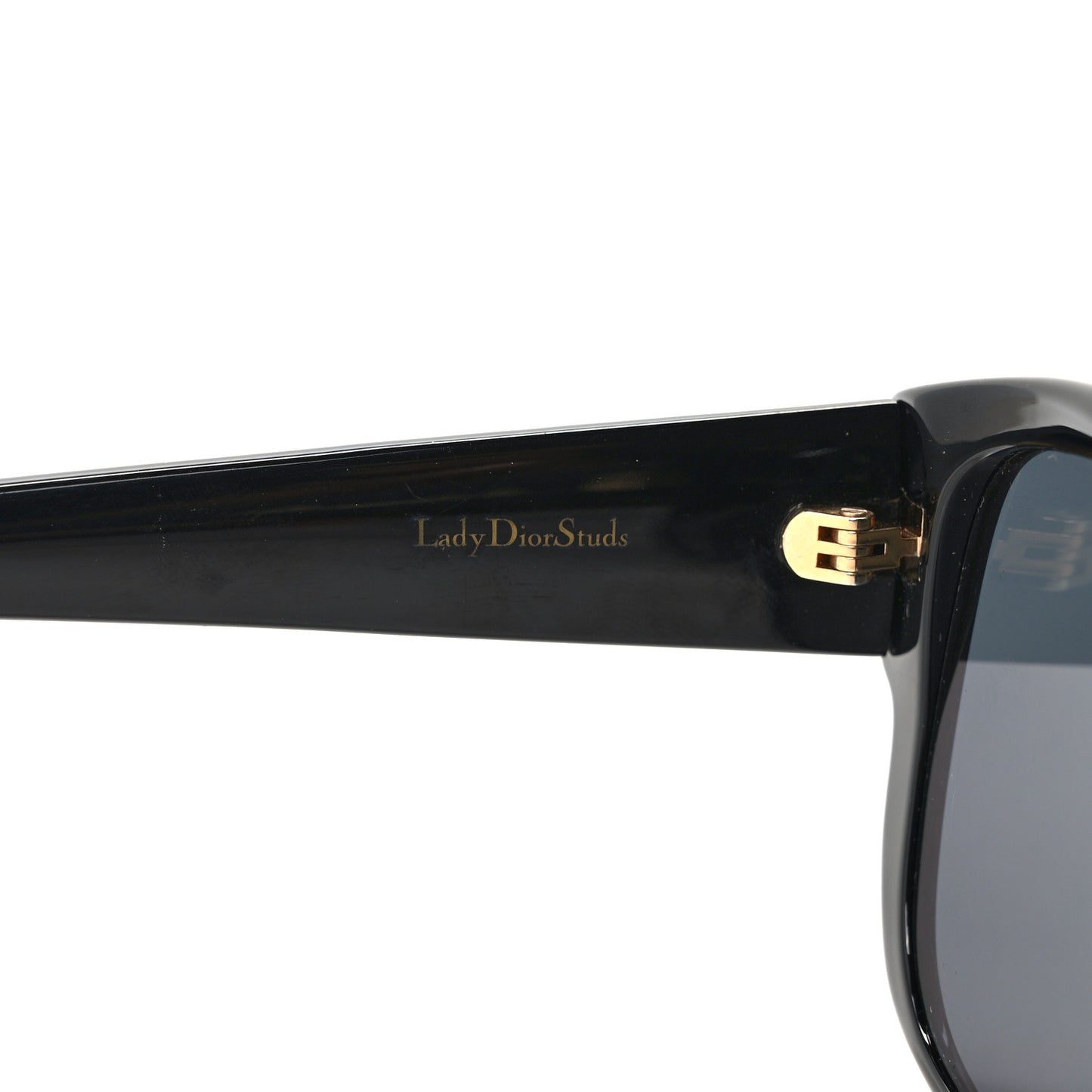 Acetate Cannage Lady Dior Studs 5 Sunglasses Black