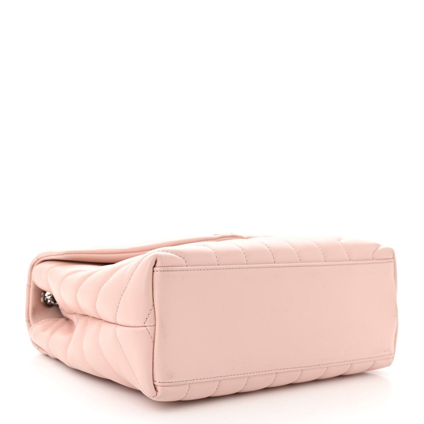 Calfskin Y Quilted Monogram Small Loulou Chain Satchel Rose Antic