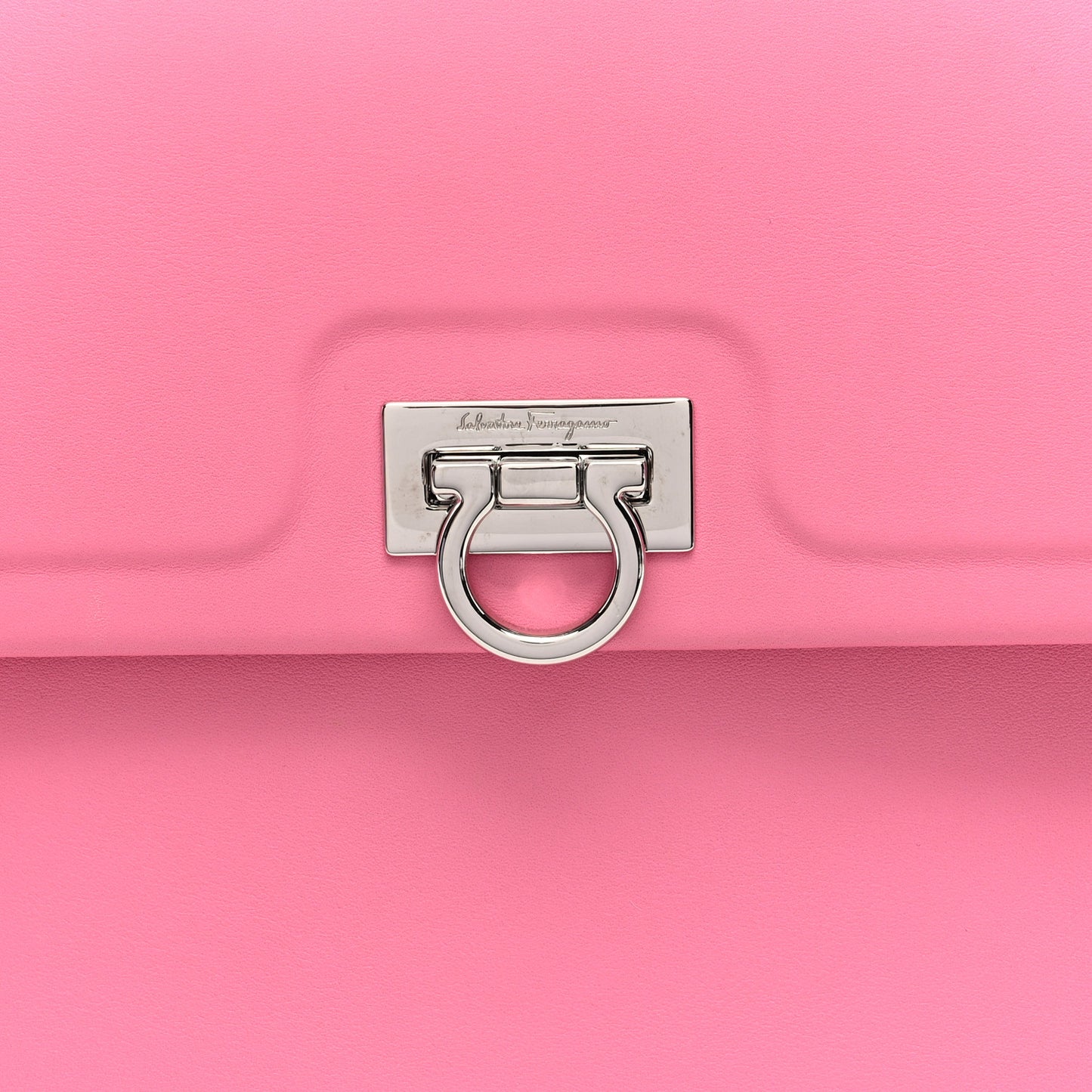Calfskin Gancini Trifolio Top Handle Bag Peonia