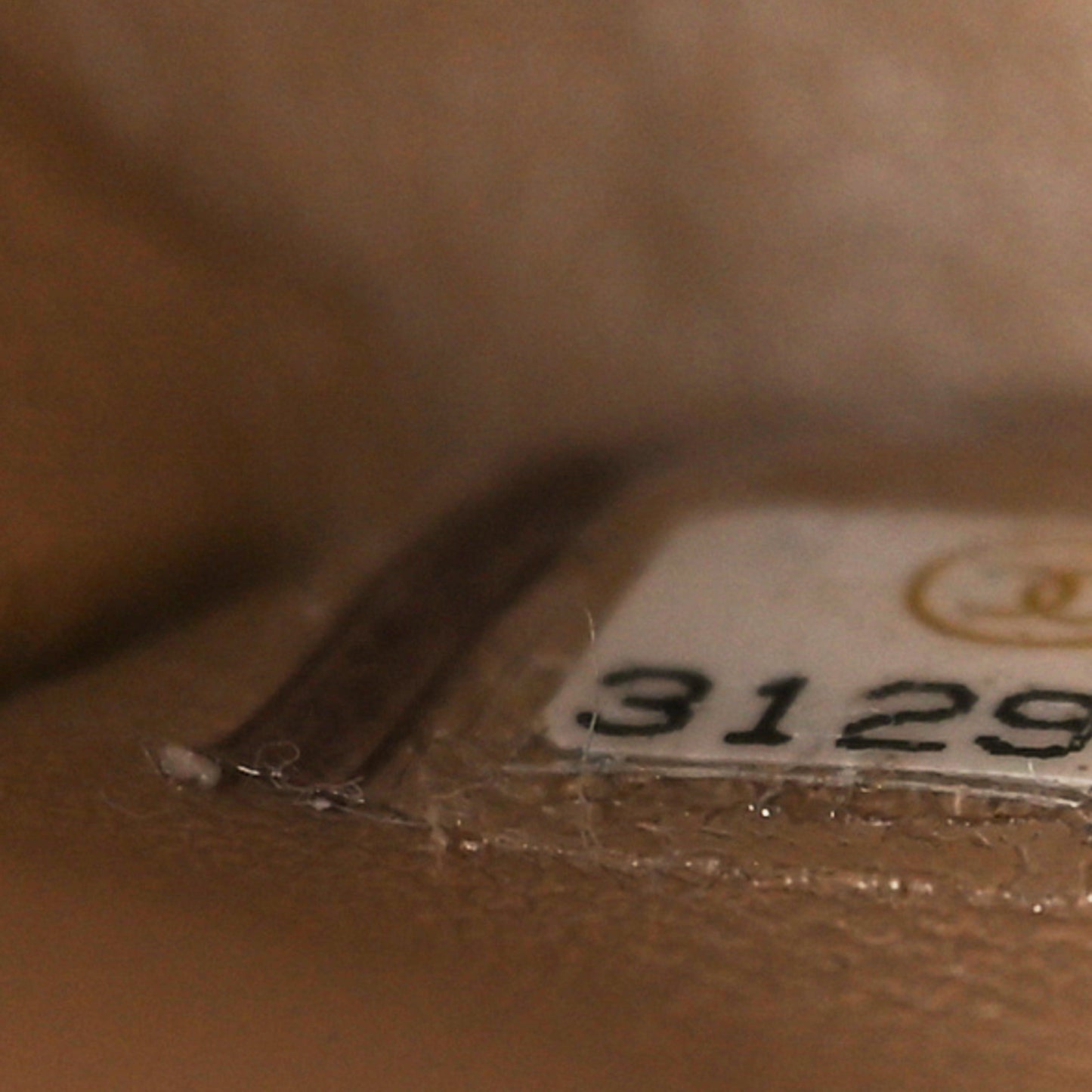 Iridescent Caviar Quilted Medium Double Flap Dark Beige