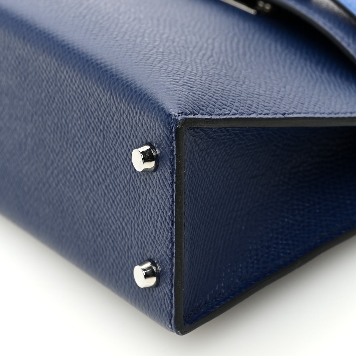 Epsom Mini Kelly Sellier 20 Bleu Saphir Bleu France Black