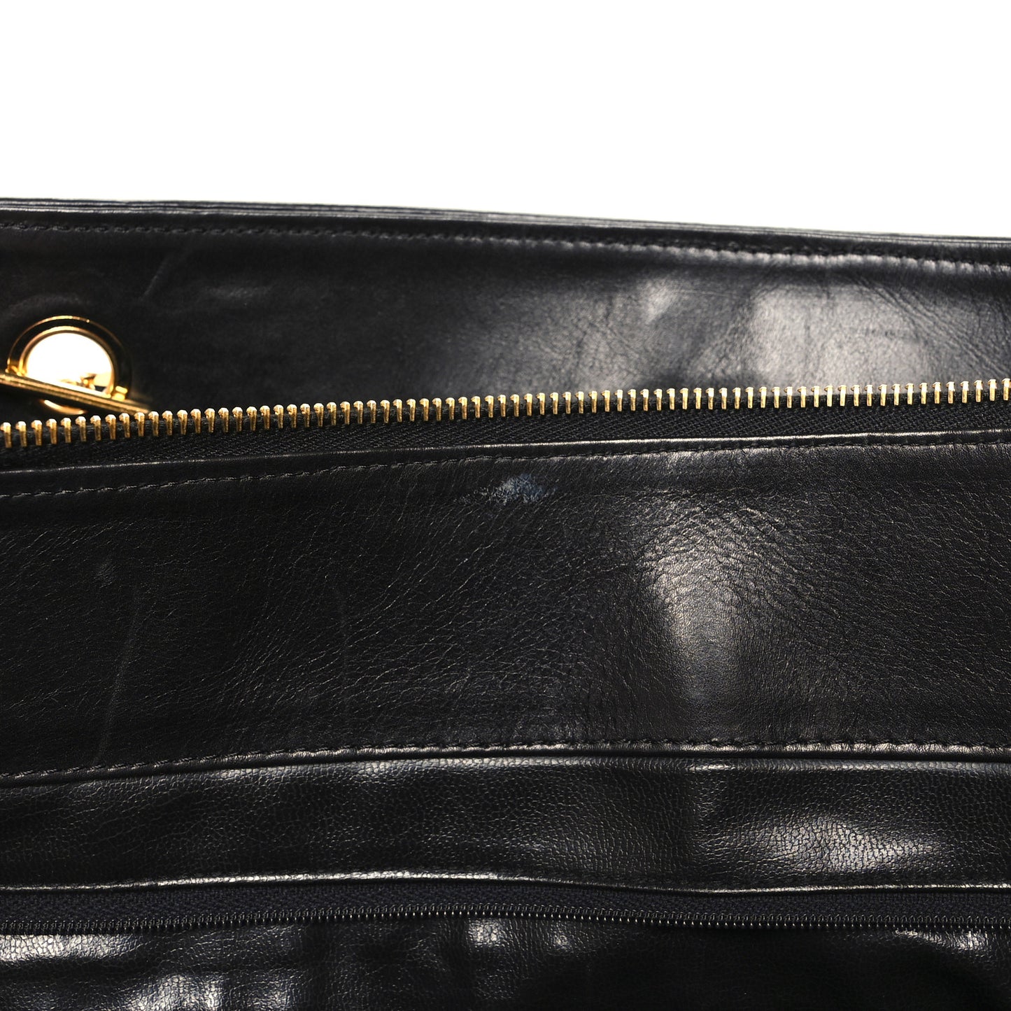 Calfskin Stitched XL Weekender Black