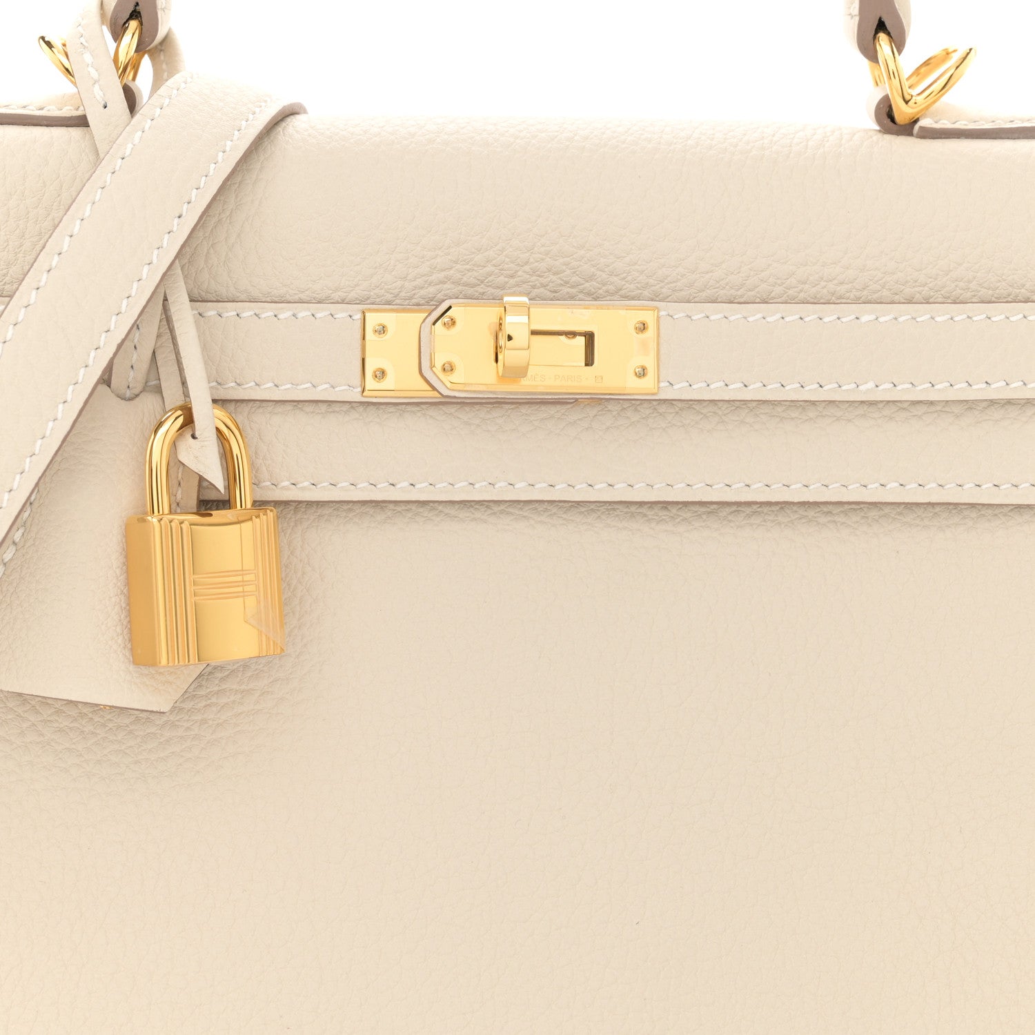 Hermes Togo Kelly Retourne 25 Craie 8 of 11