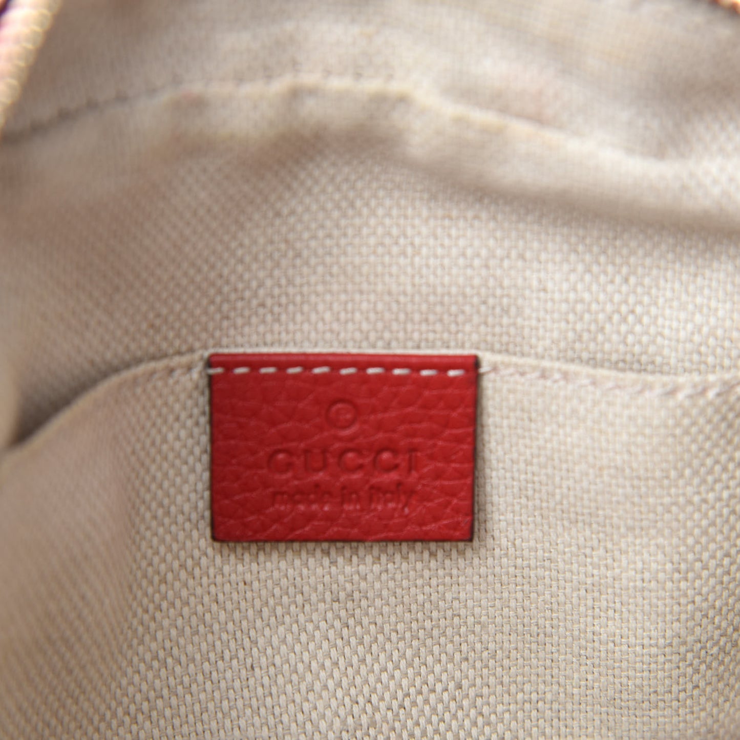 Pebbled Calfskin Small Soho Disco Bag Tabasco Red
