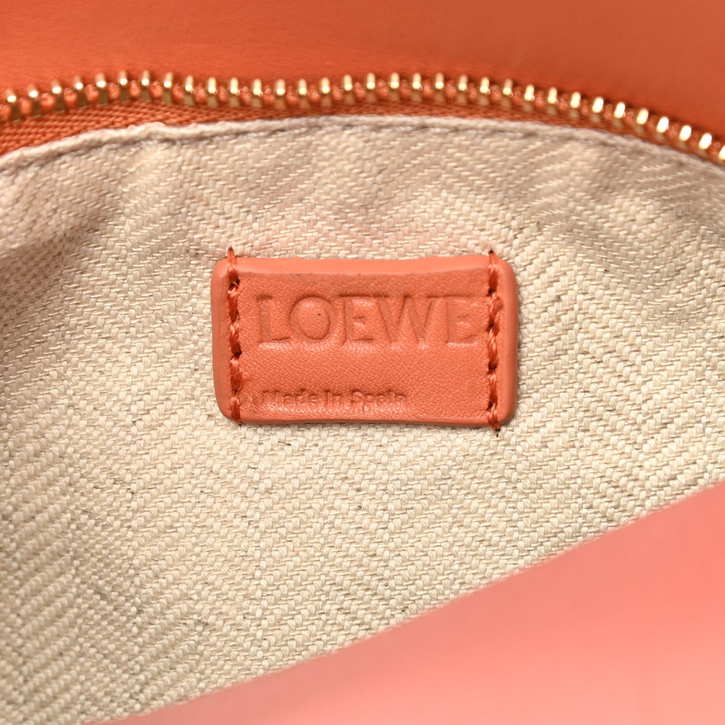 Calfskin Paula's Ibiza Degrade Mini Puzzle Bag Orange