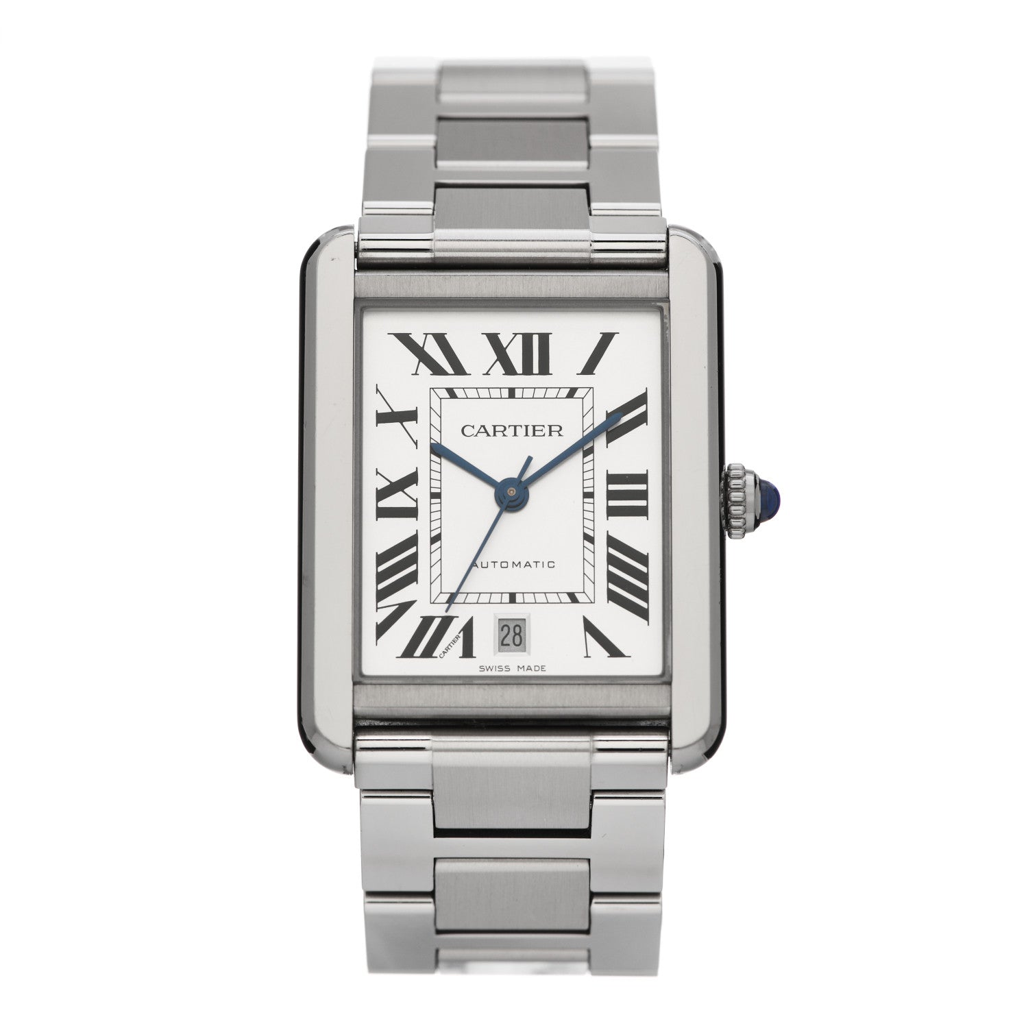 Cartier Stainless Steel 31mm Tank Solo Automatic Watch 1 of 5