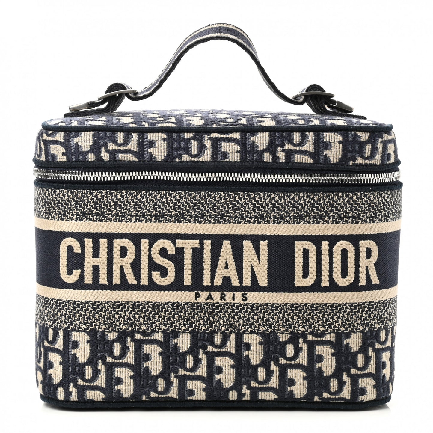 Oblique Diortravel Vanity Case Blue